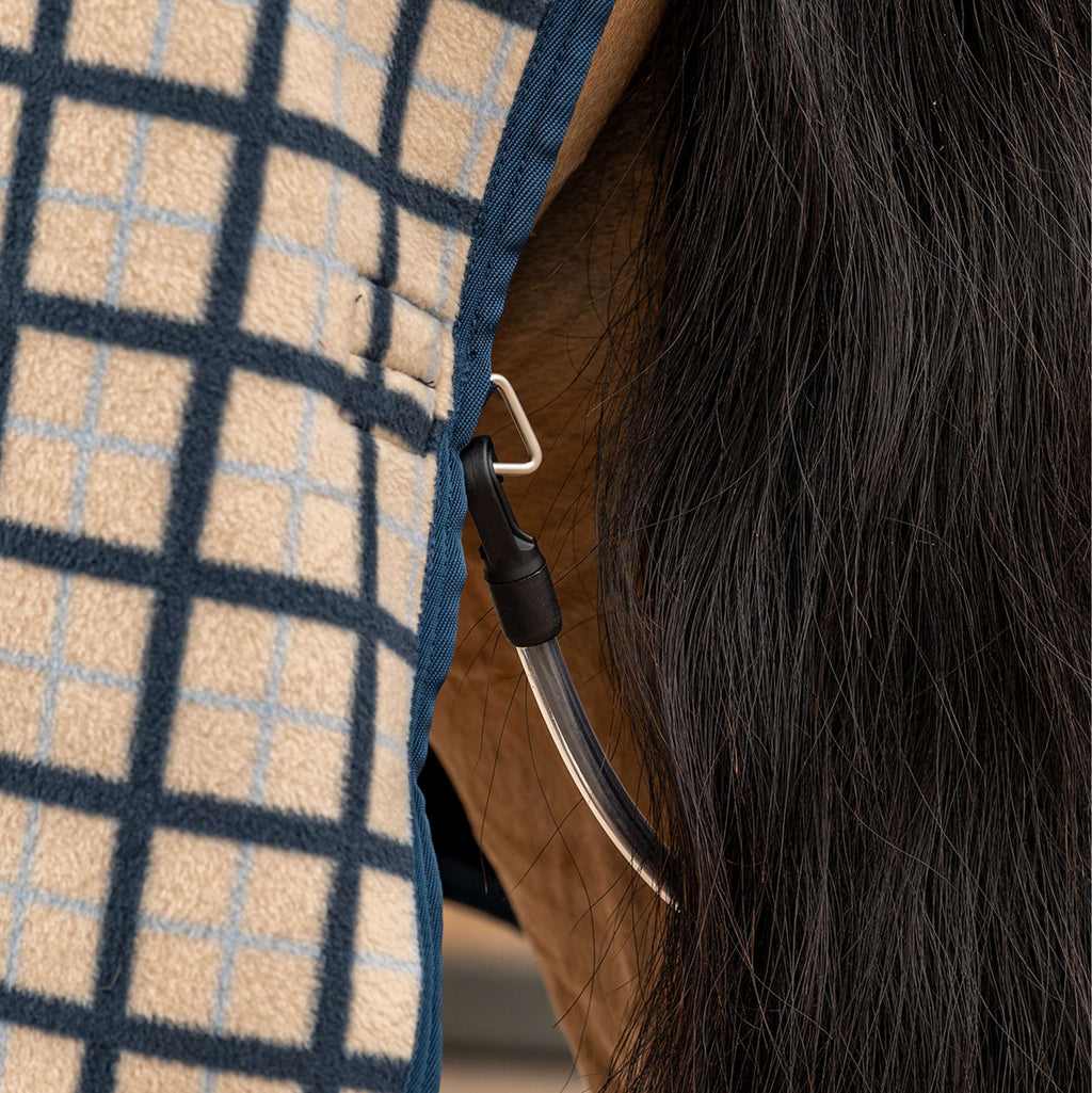 Velder Horsewear Premium Pony Fleece Cooler with Obroża Navy/Check