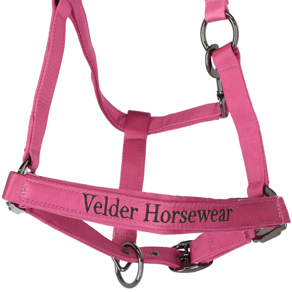 Kantar dla konia Velder Horsewear Premium Satin Glow kolor malinowy (Dutch Raspberry)