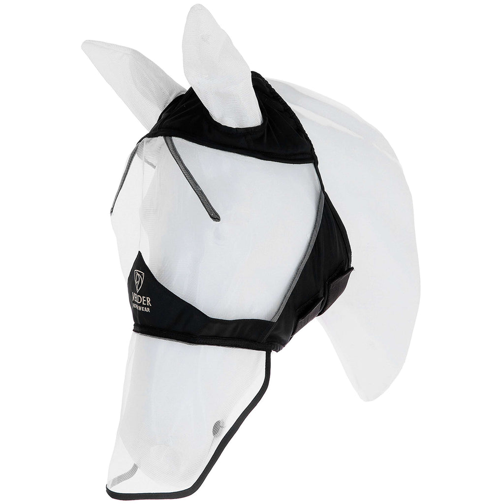 Velder Horsewear Premium Maska Przeciw Muchom z Uszy i Nos Czarny