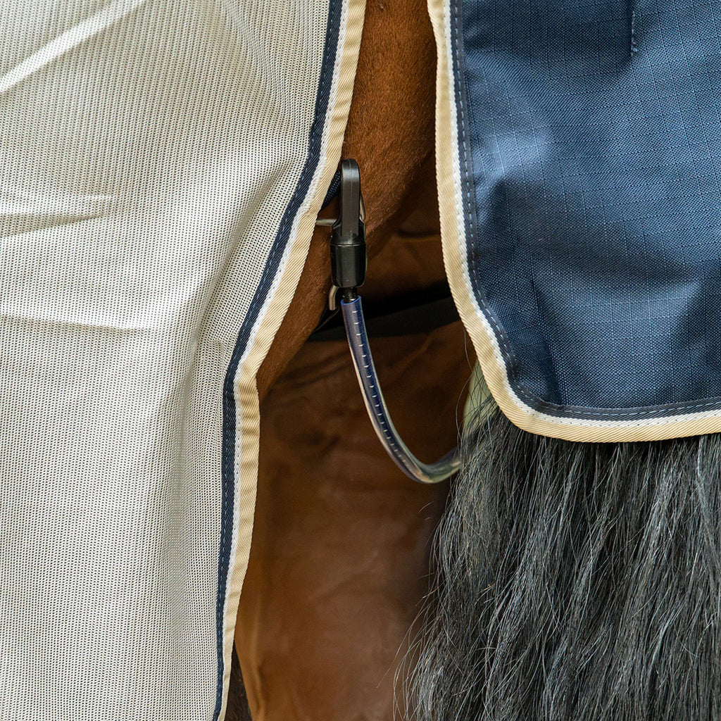 Velder Horsewear Premium Derka Przeciw Muchom Waterproof-Top Navy/Pearl Silver