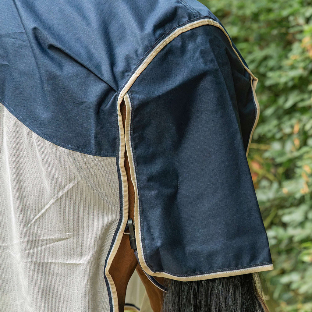Velder Horsewear Premium Derka Przeciw Muchom Waterproof-Top Navy/Pearl Silver