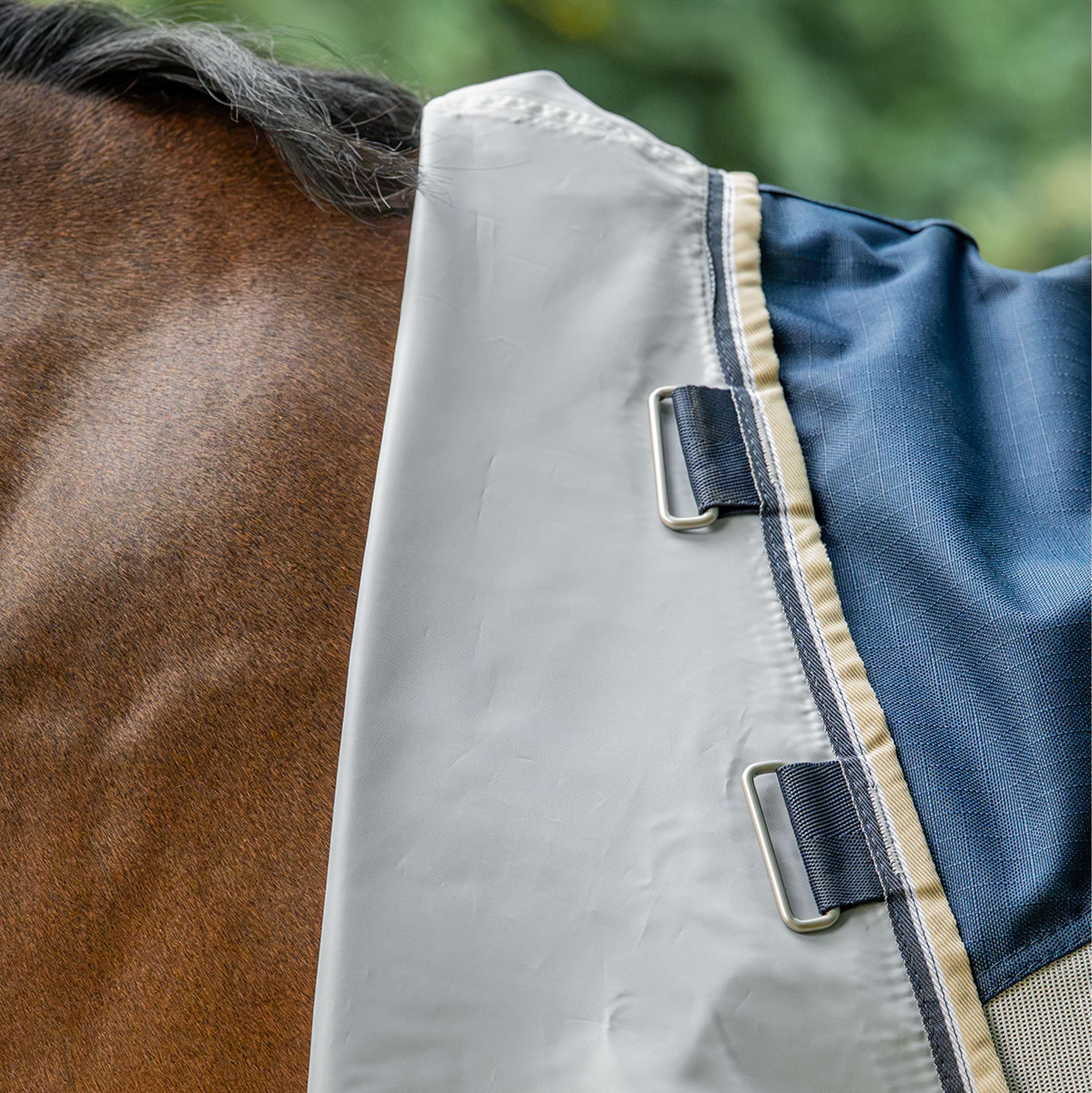 Velder Horsewear Premium Derka Przeciw Muchom Waterproof-Top Navy/Pearl Silver