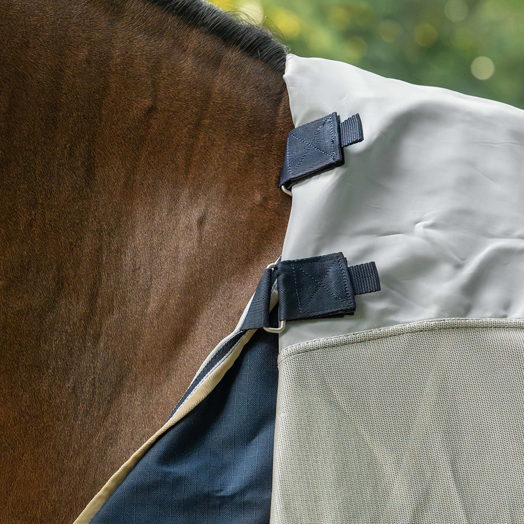 Velder Horsewear Premium Derka Przeciw Muchom Waterproof-Top Navy/Pearl Silver