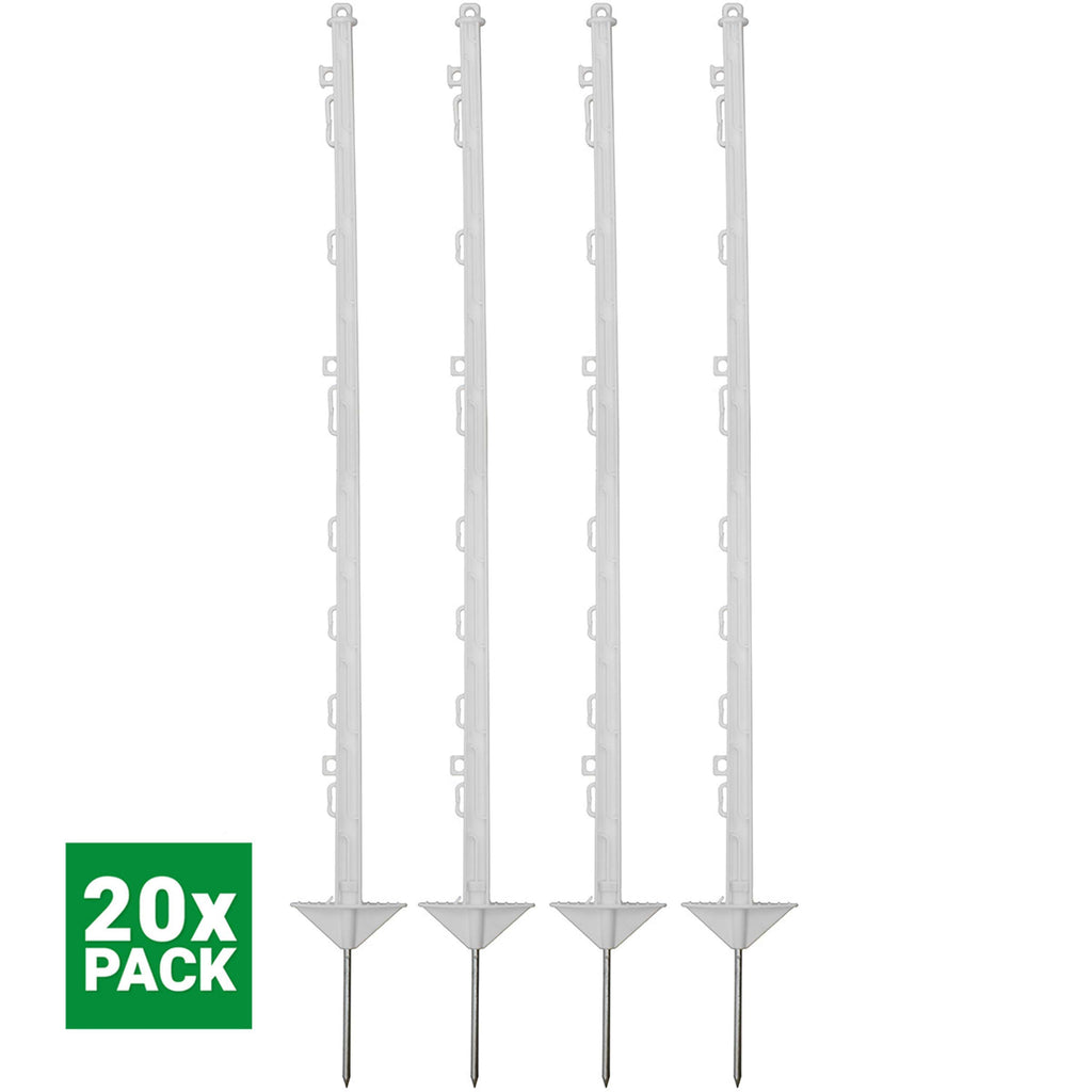 Agradi Power Słupek Pastwiskowy Classic Podwójny 105cm 20 Sztuk Biały
