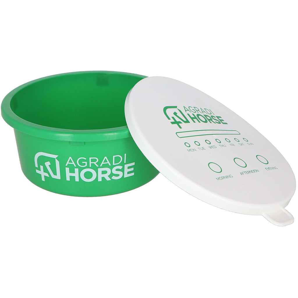 Agradi Horse Koryto Na Paszę z Pokrywką Zielony