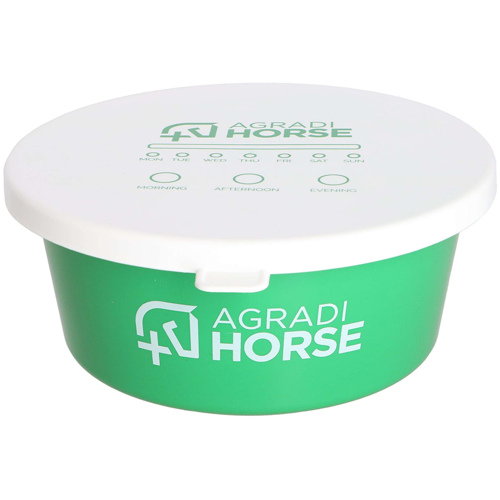 Agradi Horse Koryto Na Paszę z Pokrywką Zielony