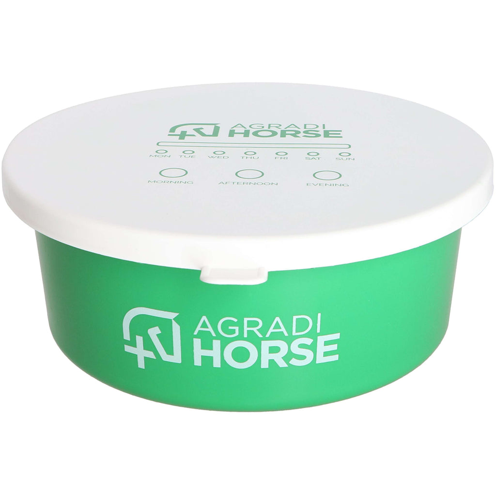 Agradi Horse Koryto Na Paszę z Pokrywką Zielony