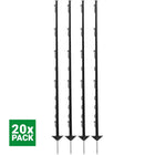 Agradi Power Słupek Pastwiskowy Classic Podwójny 150cm 20 Sztuk Czarny