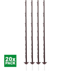 Agradi Power Słupek Pastwiskowy Classic Podwójny 150cm 20 Sztuk Brązowy