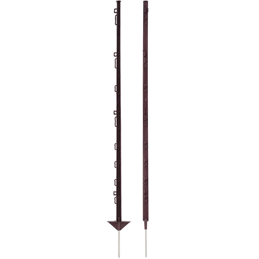 Agradi Power Słupek Pastwiskowy Classic Podwójny 125cm 20 Sztuk Brązowy