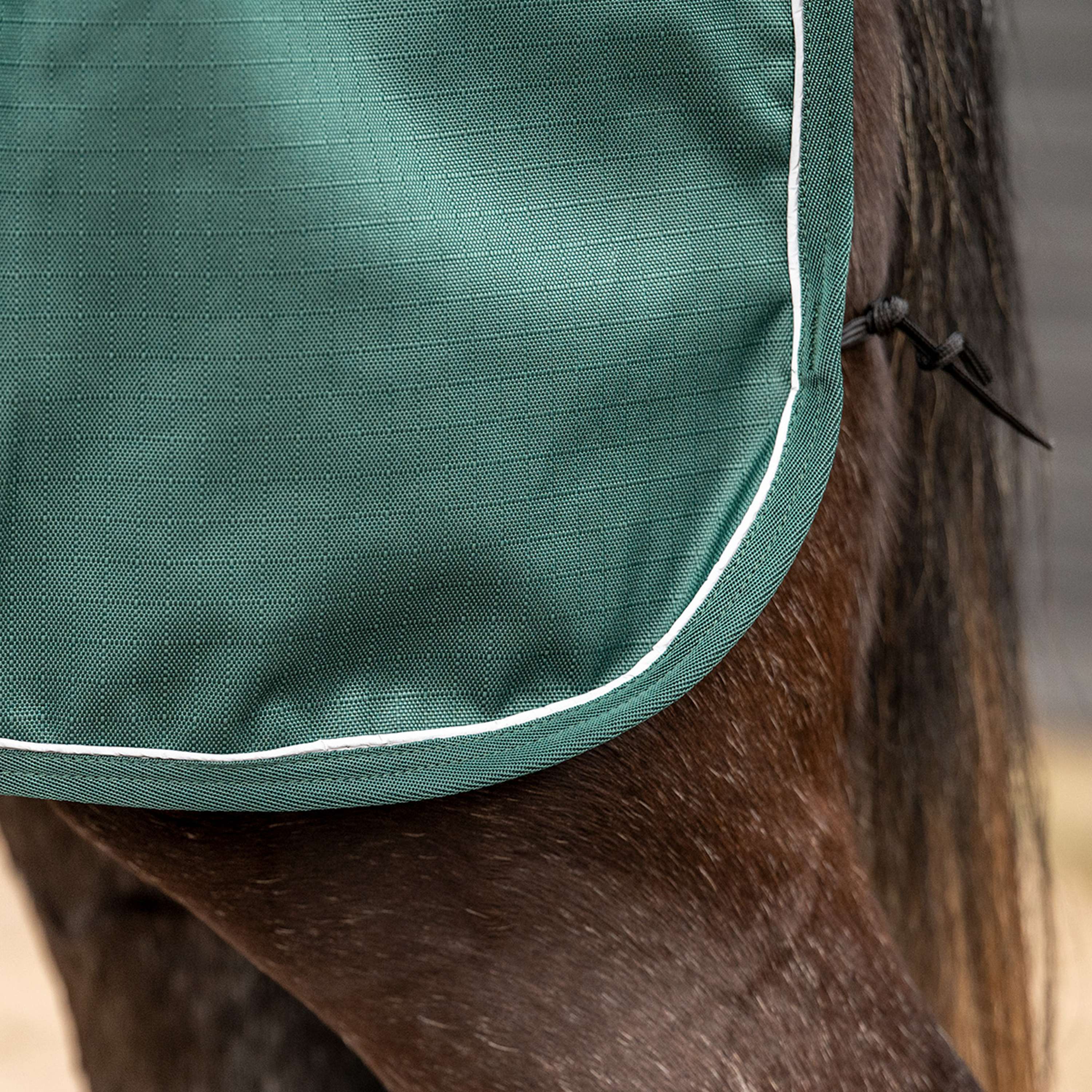 Derka treningowa Agradi Horse 1200D z odblaskową lamówką, zielona