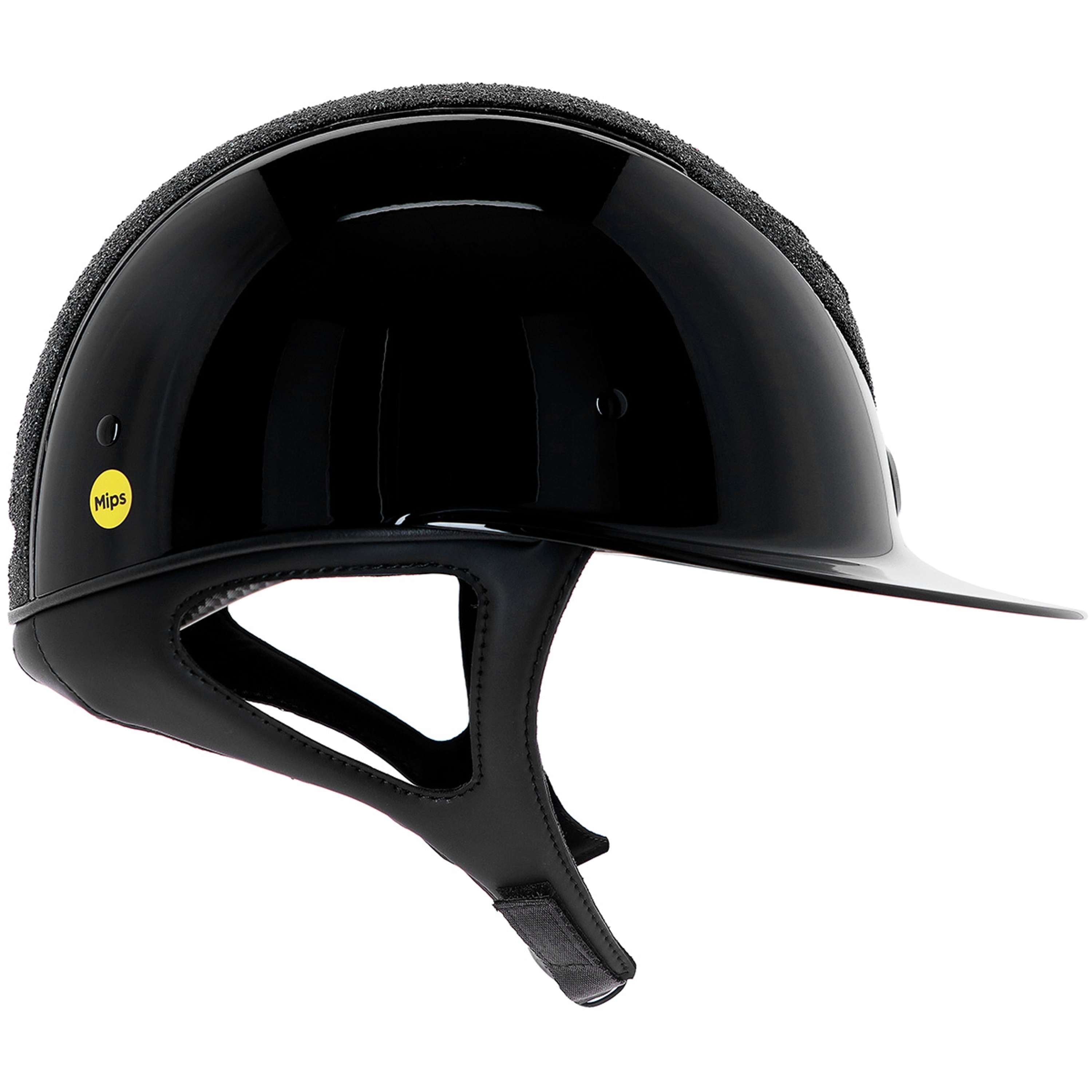 OneK Kask Jeździecki Mips Avancé Glossy Brokat Czarny
