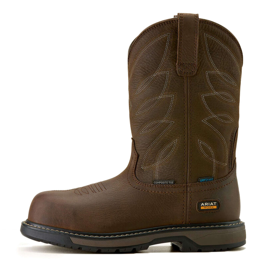Ariat Kowbojki Riverter Pull On H2O Damskie Ciemnobrązowe