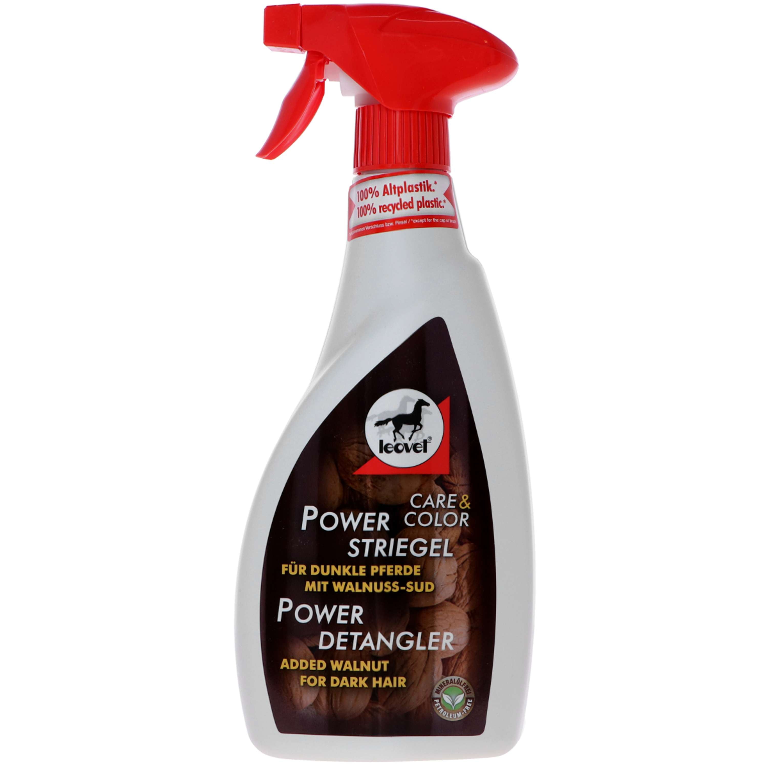 Leovet Power Detangler Spray do grzywy i ogona z orzechem włoskim (ciemne konie)