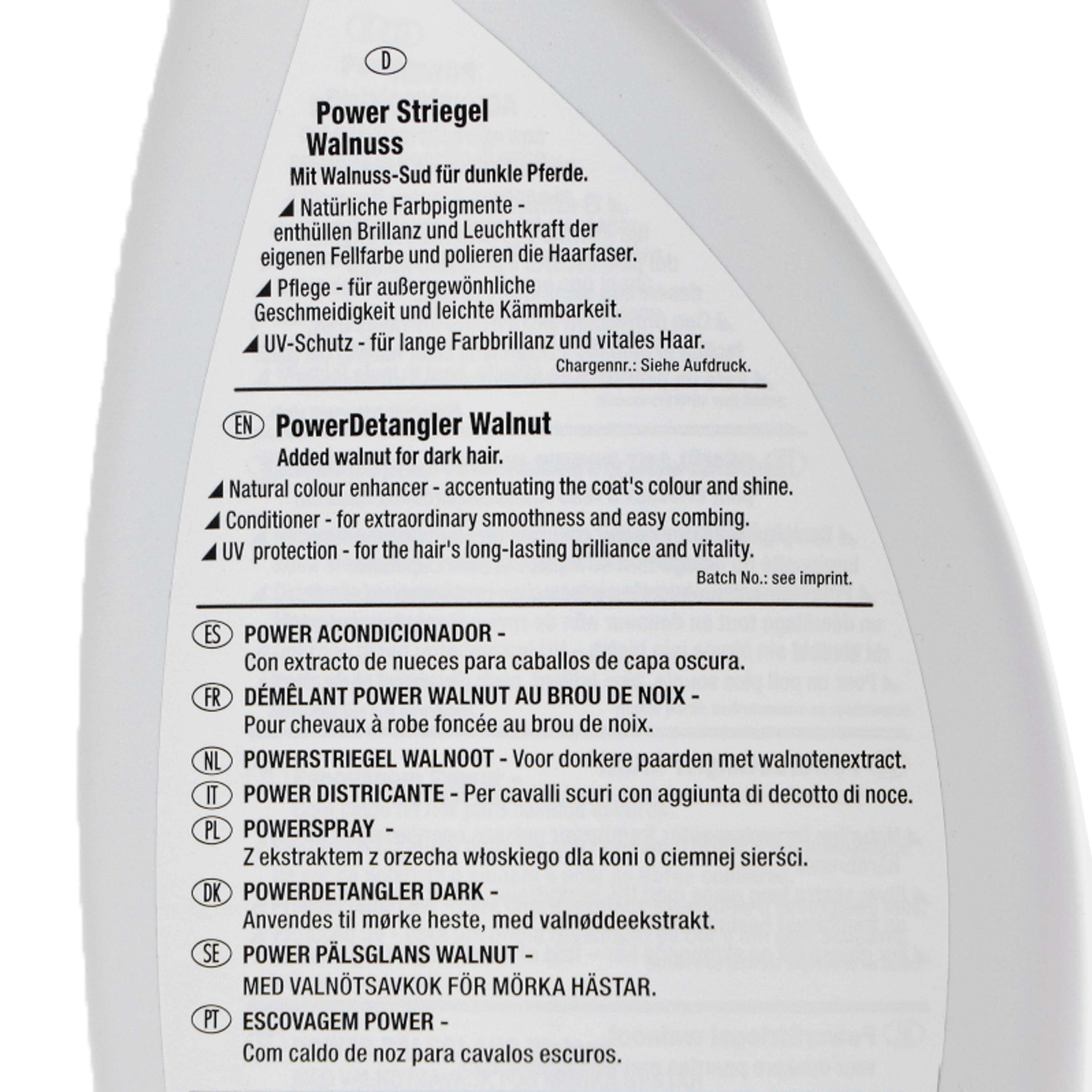 Leovet Power Detangler Spray do grzywy i ogona z orzechem włoskim (ciemne konie)