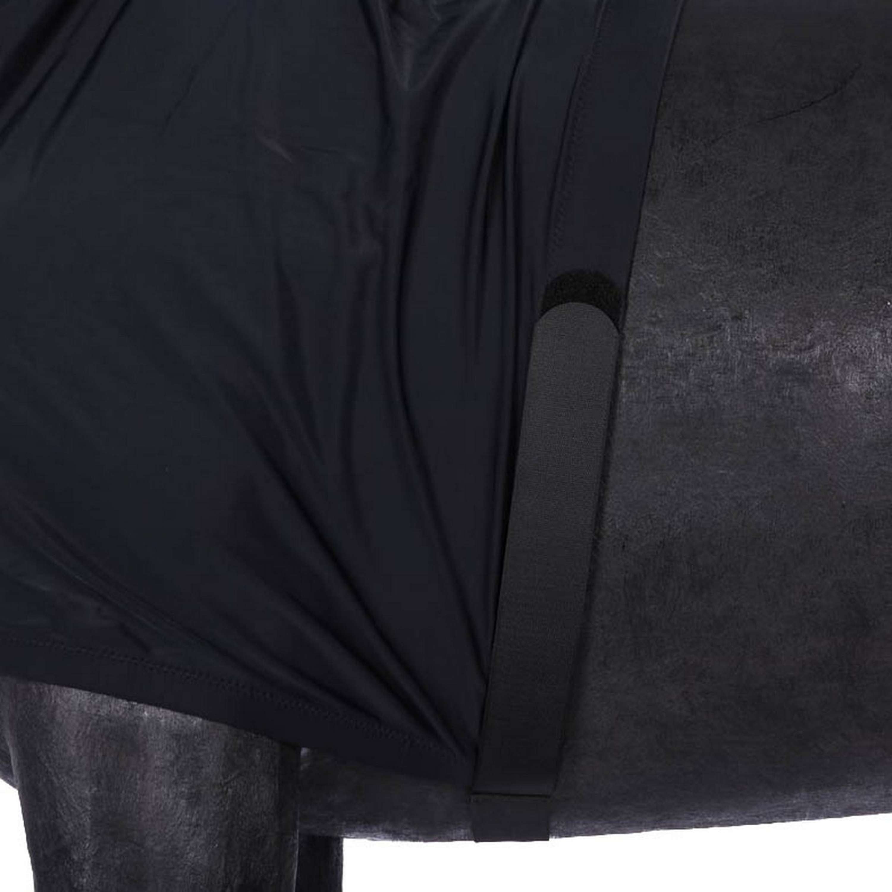 BR Ochraniacz klatki piersiowej/kłębu Classic Comfort z kapturem i zamkiem, lycra, czarny