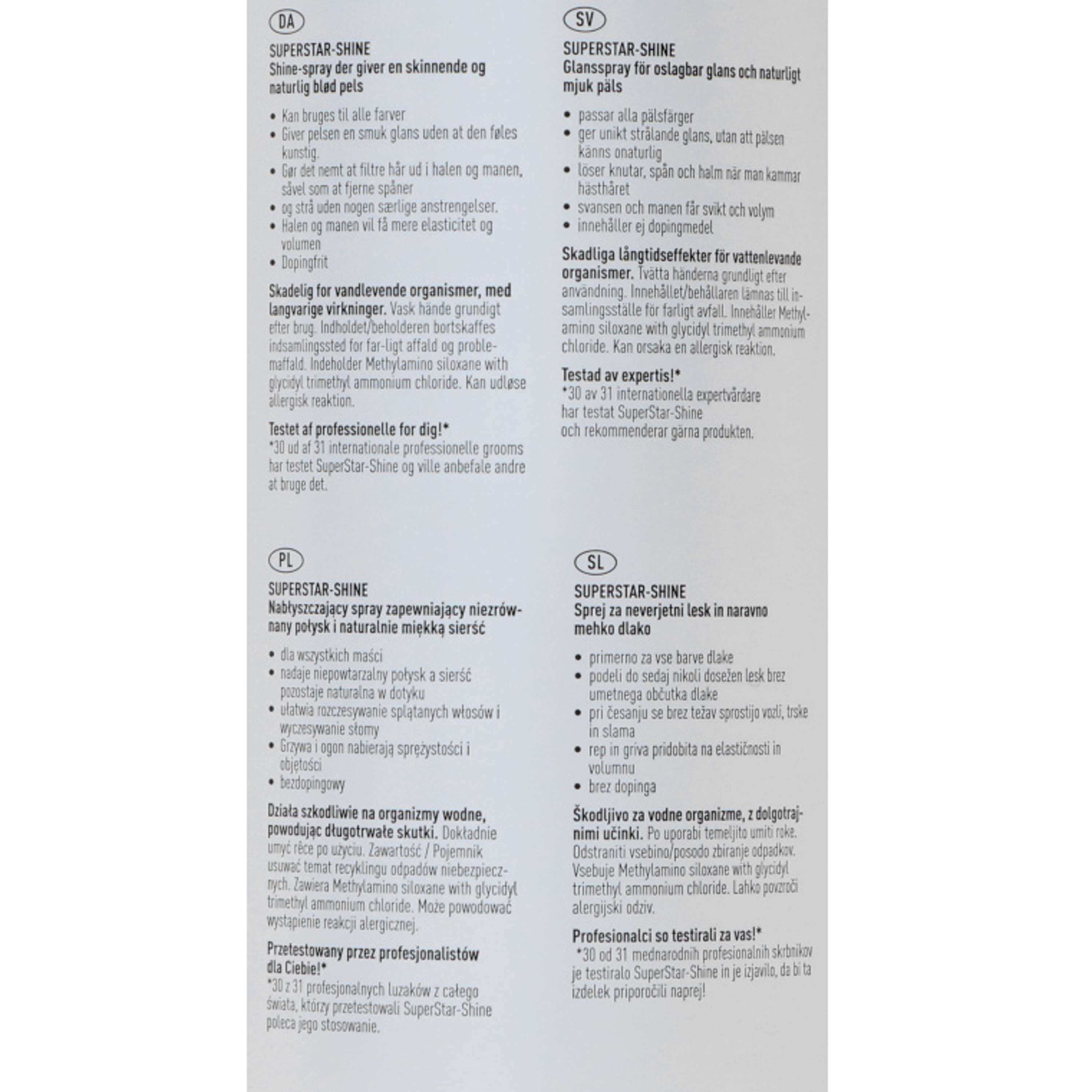 Effol Balsam Nabłyszczający SuperStar Połysk Spray