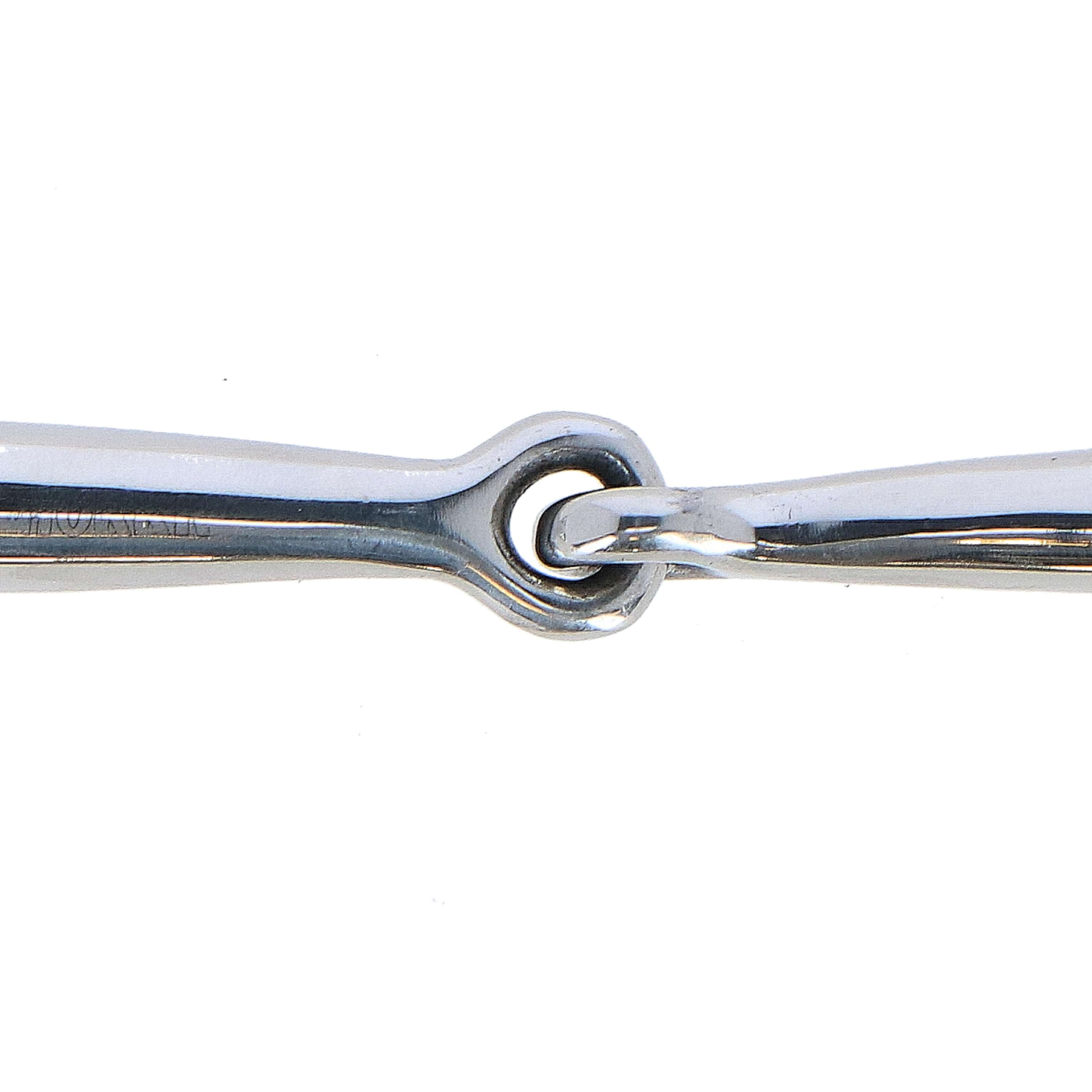HORKA Wędzidło z kółkami stałymi 18 mm, pierścień 70 mm, pełne, stal nierdzewna