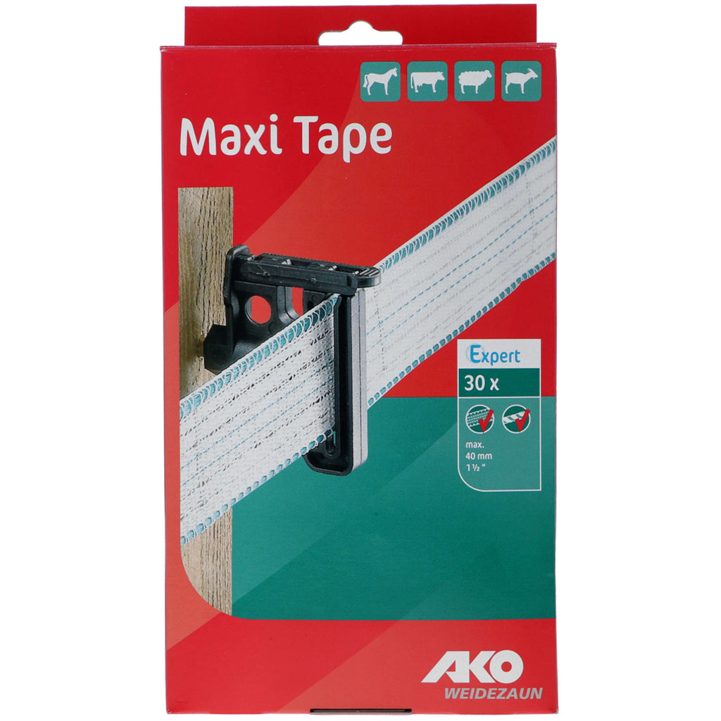 Clip Insulator Maxi Tape/Rope 6mm Screw 30 Sztuk