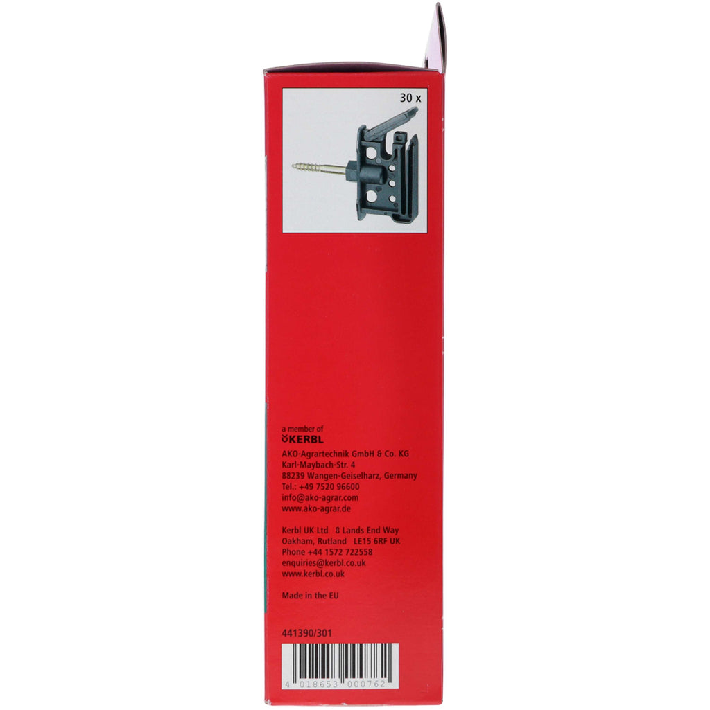 Clip Insulator Maxi Tape/Rope 6mm Screw 30 Sztuk