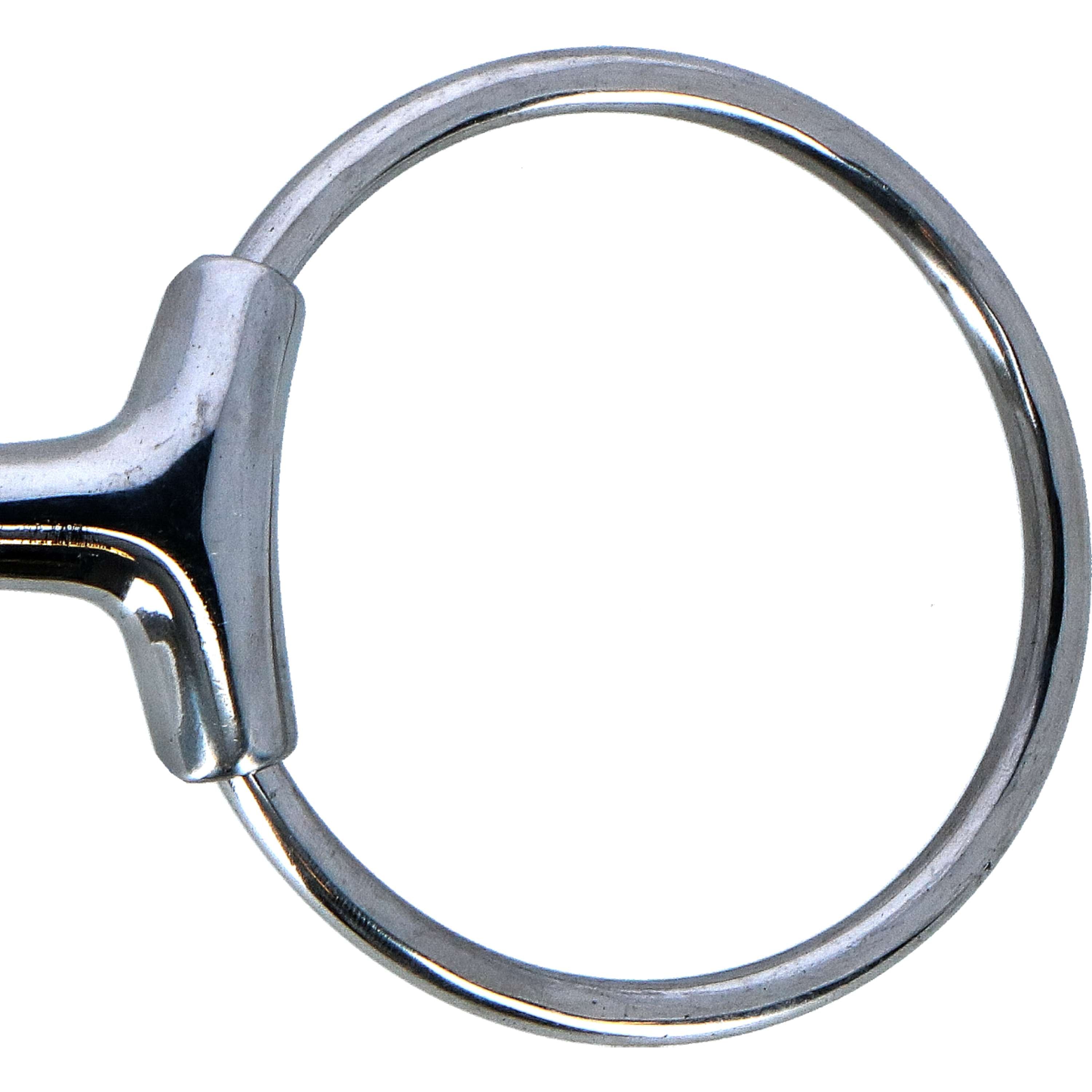 HORKA Wędzidło oliwkowe pojedynczo łamane 14mm stal nierdzewna