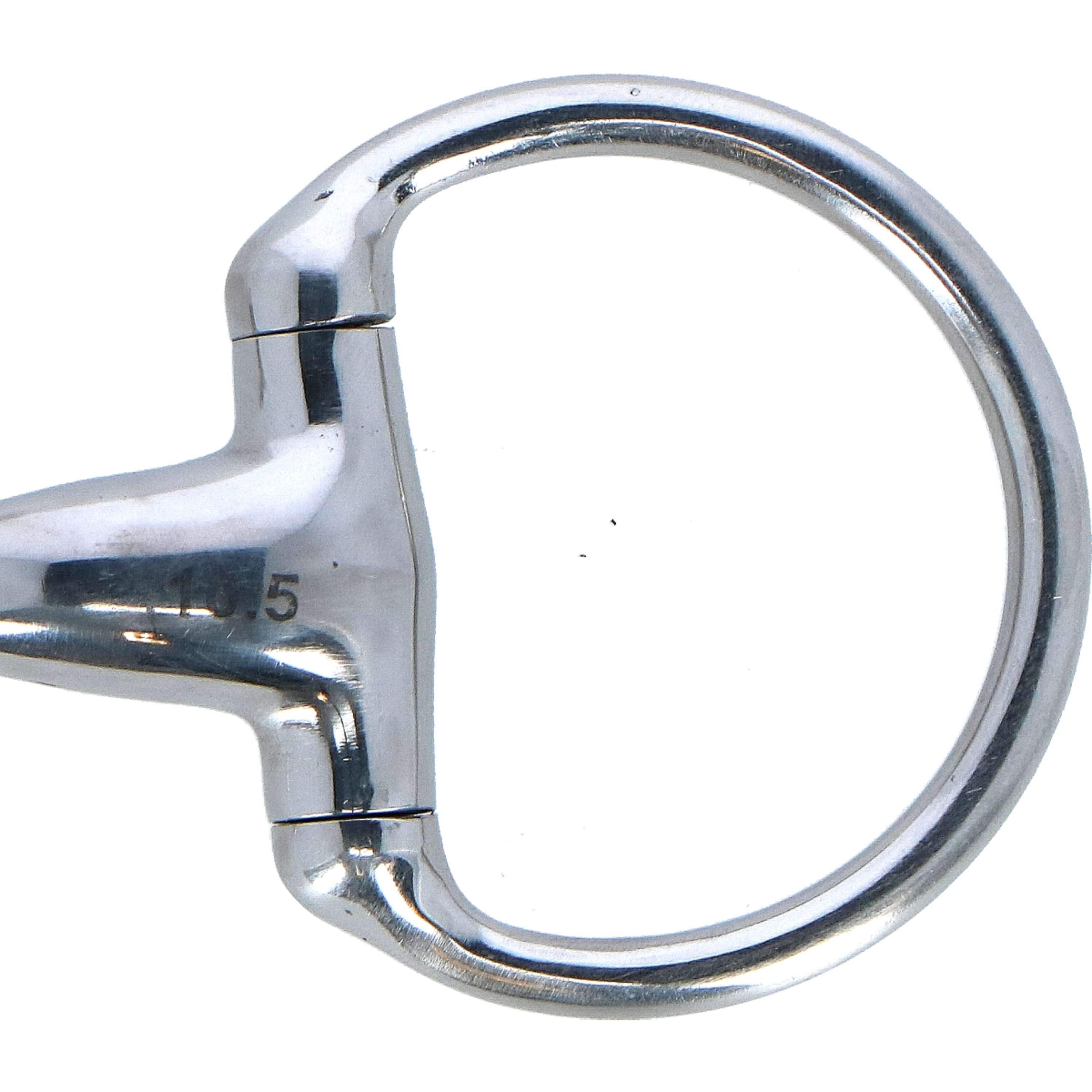 HORKA Wędzidło z kółkami stałymi Podwójnie łamany Nierdzewny 18mm Nierdzewny Stalowy