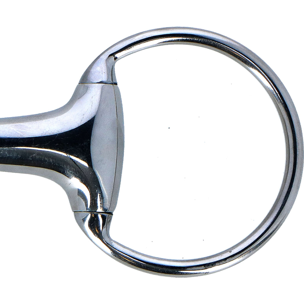 HORKA Wędzidło z kółkami stałymi podwójnie łamane, stal nierdzewna, 21 mm