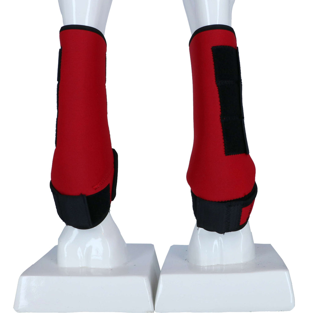 HKM Ochraniacze Colour Neopren Czerwony/Czarny