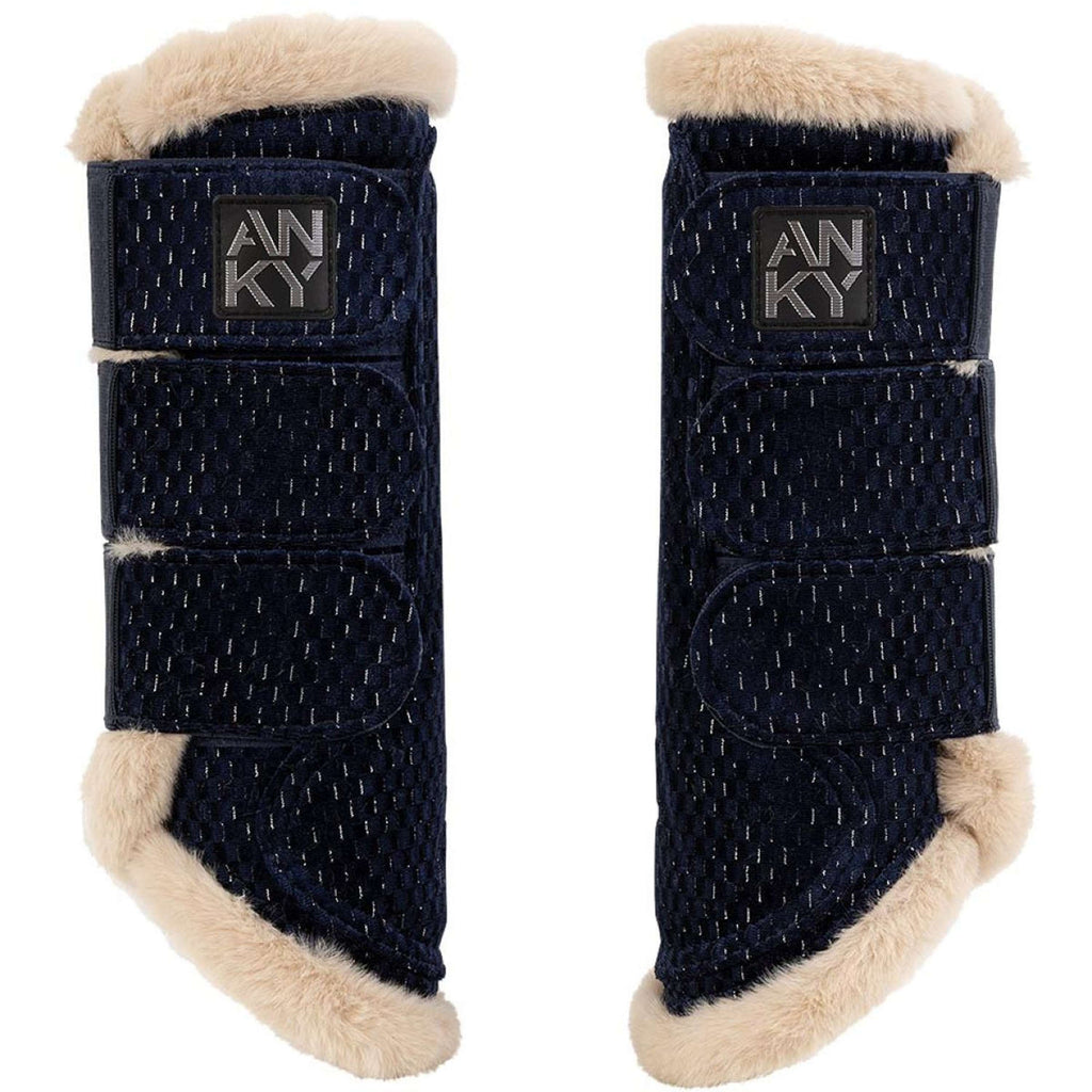 ANKY Owijki ujeżdżeniowe Check Velvet ATB25005 Midnight Blue
