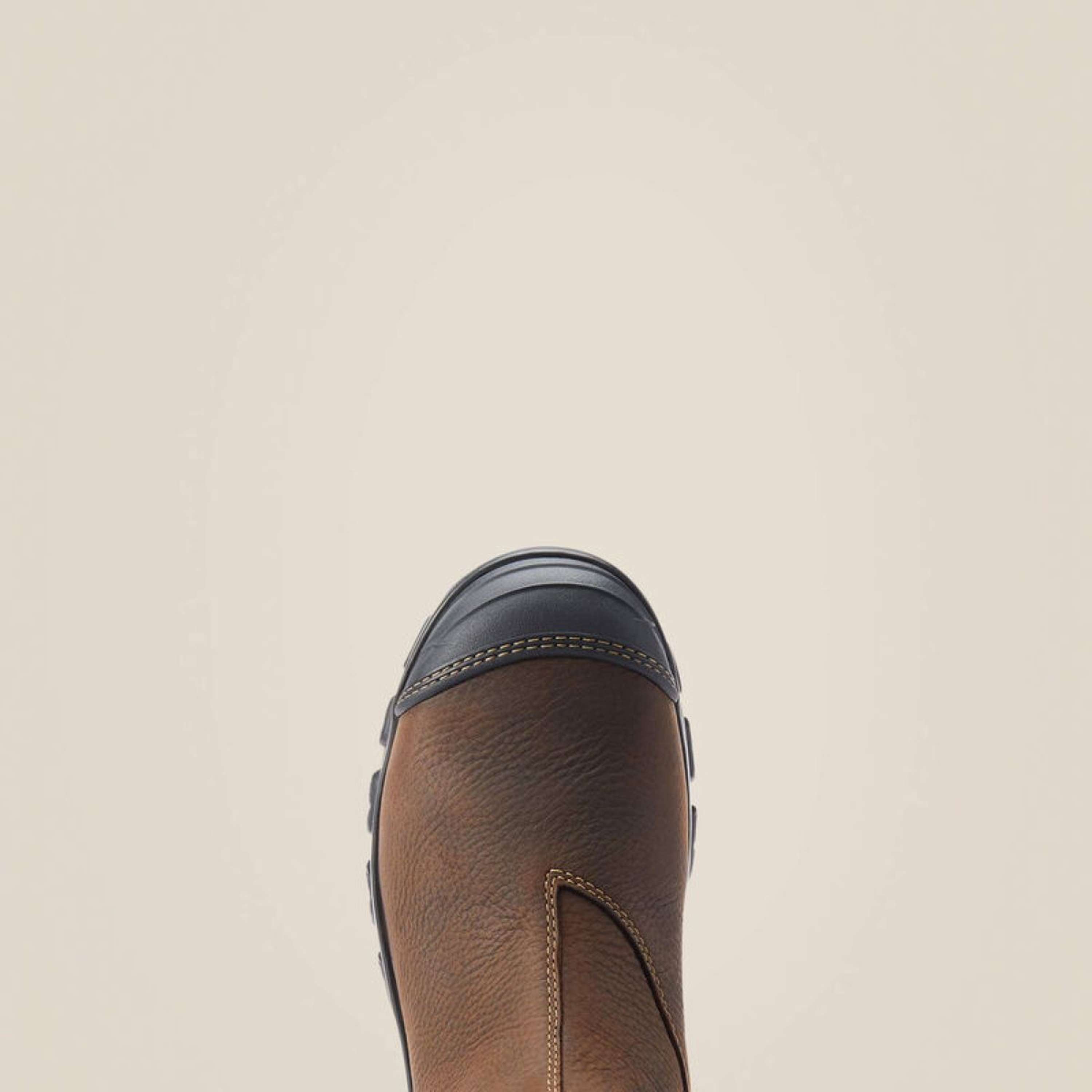 Ariat Buty sztyblety Treadfast Chelsea Waterproof Steel Toe męskie ciemnobrązowe