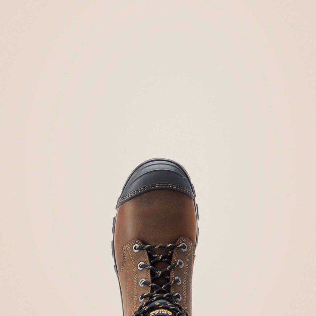 Ariat Buty Zewnętrzne Treadfast Waterproof Steel Toe Męski Ciemnobrązowy
