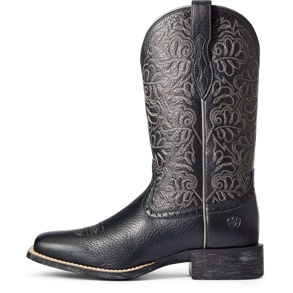 Ariat Kowbojki Round Up Remuda Damskie Black Deertan