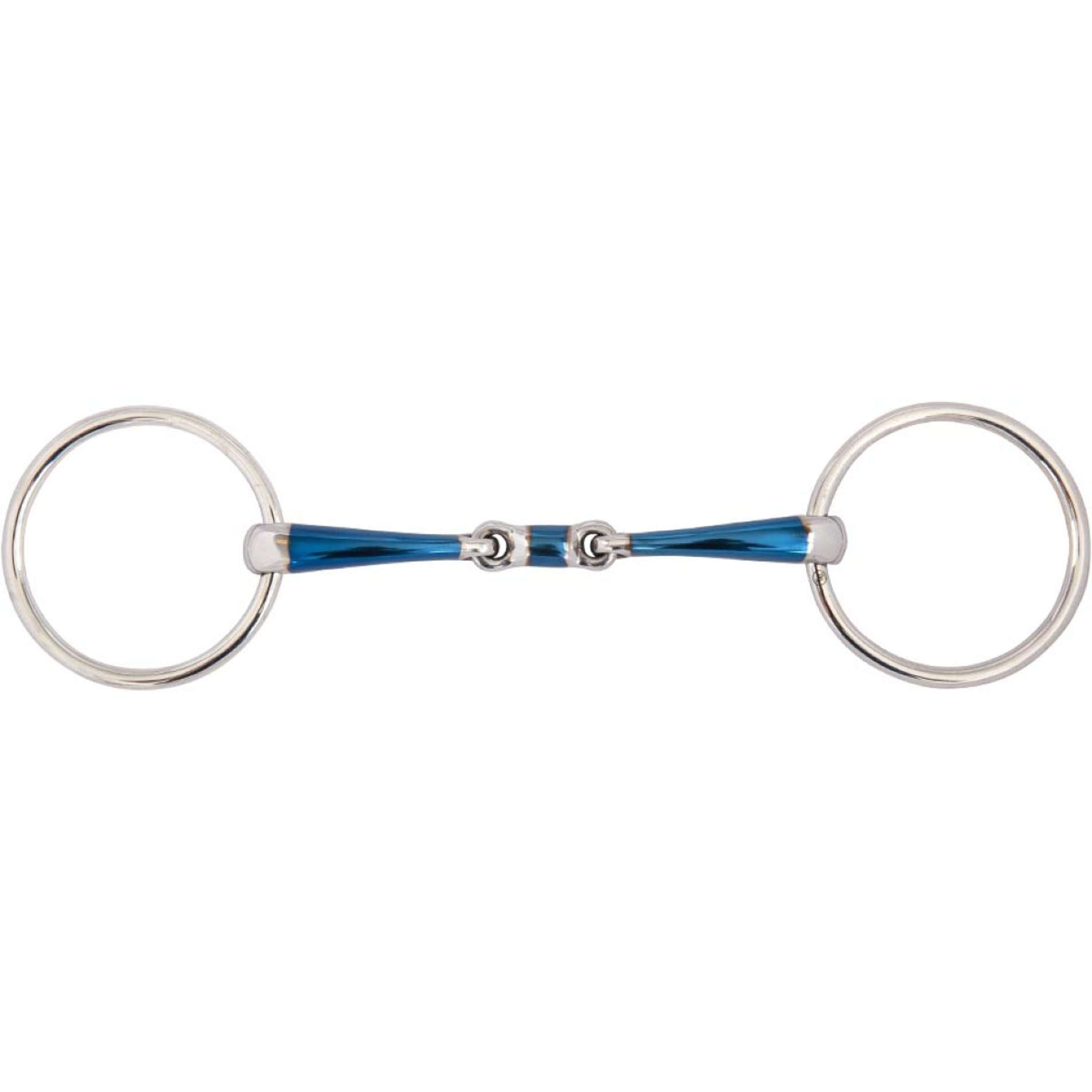 Wędzidło BR Sweet Iron z ruchomymi kółkami, podwójnie łamane, 14 mm