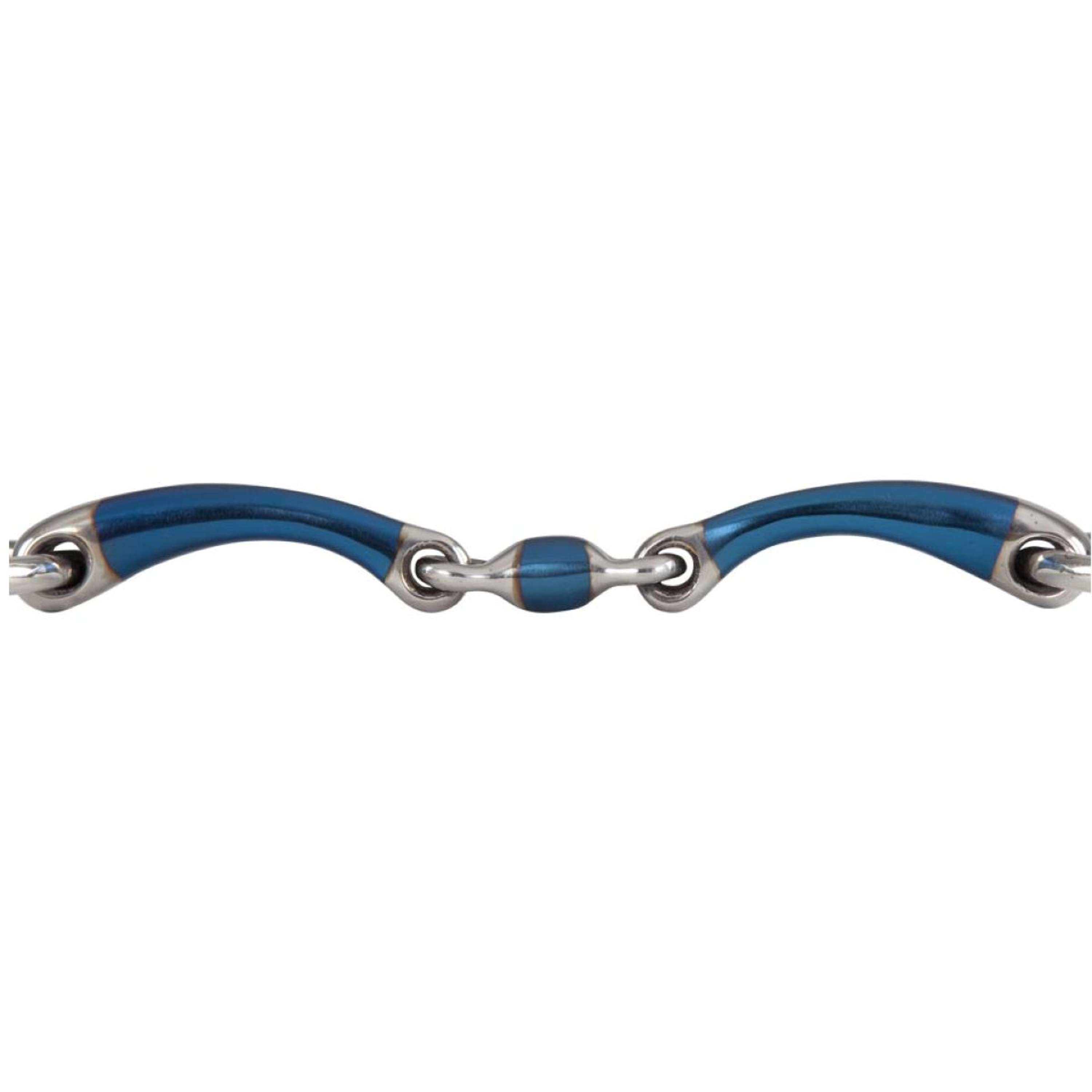 Wędzidło BR Sweet Iron z ruchomymi kółkami, podwójnie łamane, 14 mm