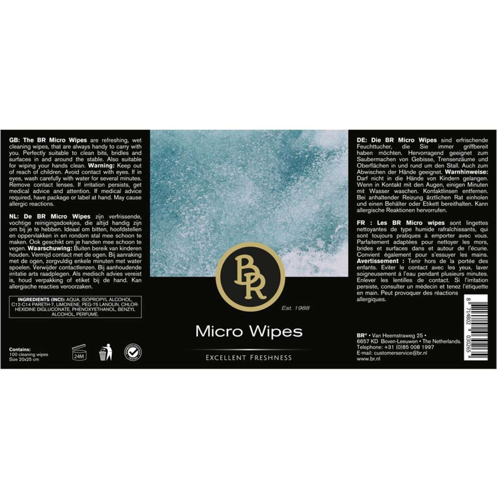BR Chusteczki Czyszczące Micro Wipes 100 sztuk