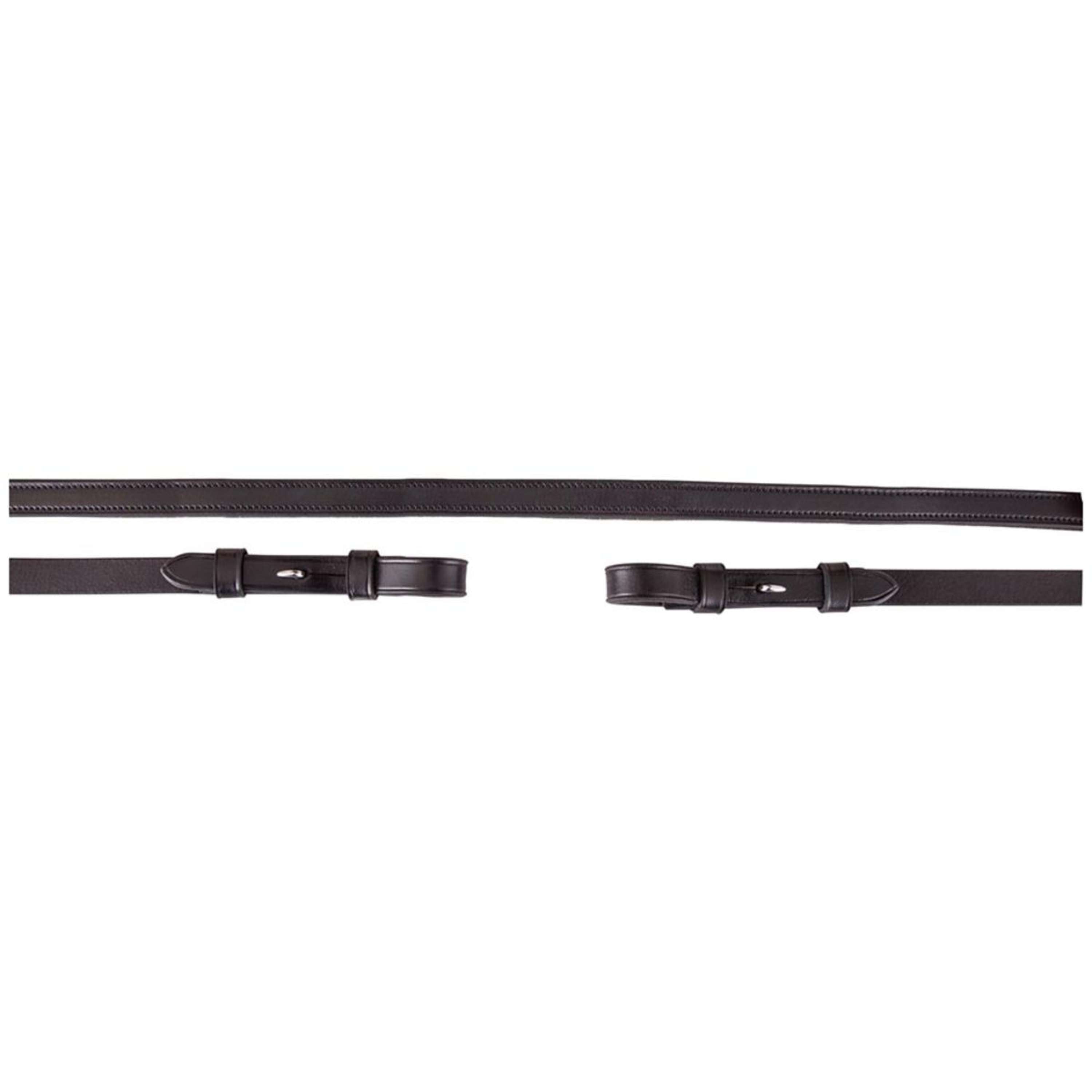 BR Wodza Ujeżdżenie Skóra/Guma 16mm Blind Czarny - Srebrny