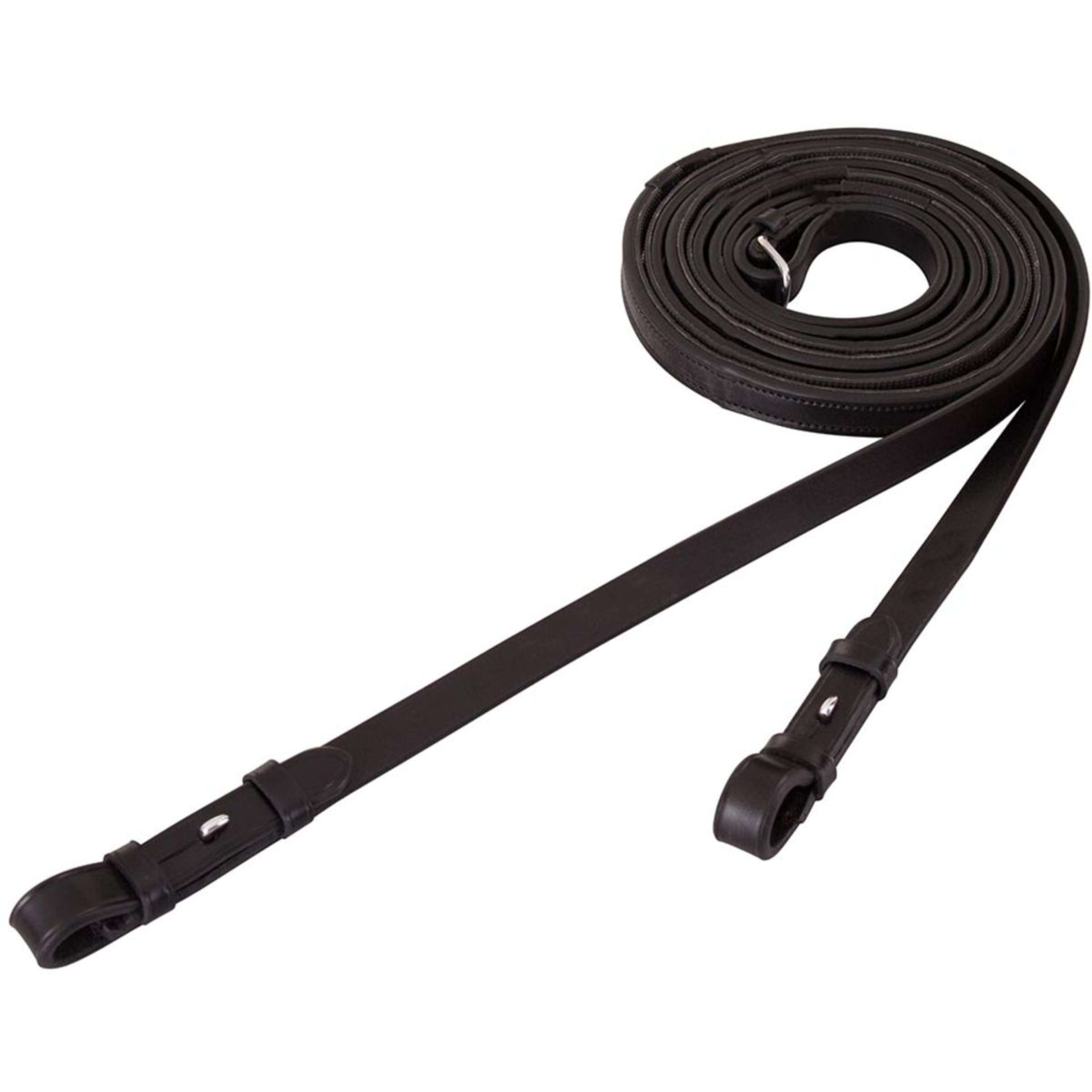 BR Wodza Ujeżdżenie Skóra/Guma 16mm Blind Czarny - Srebrny