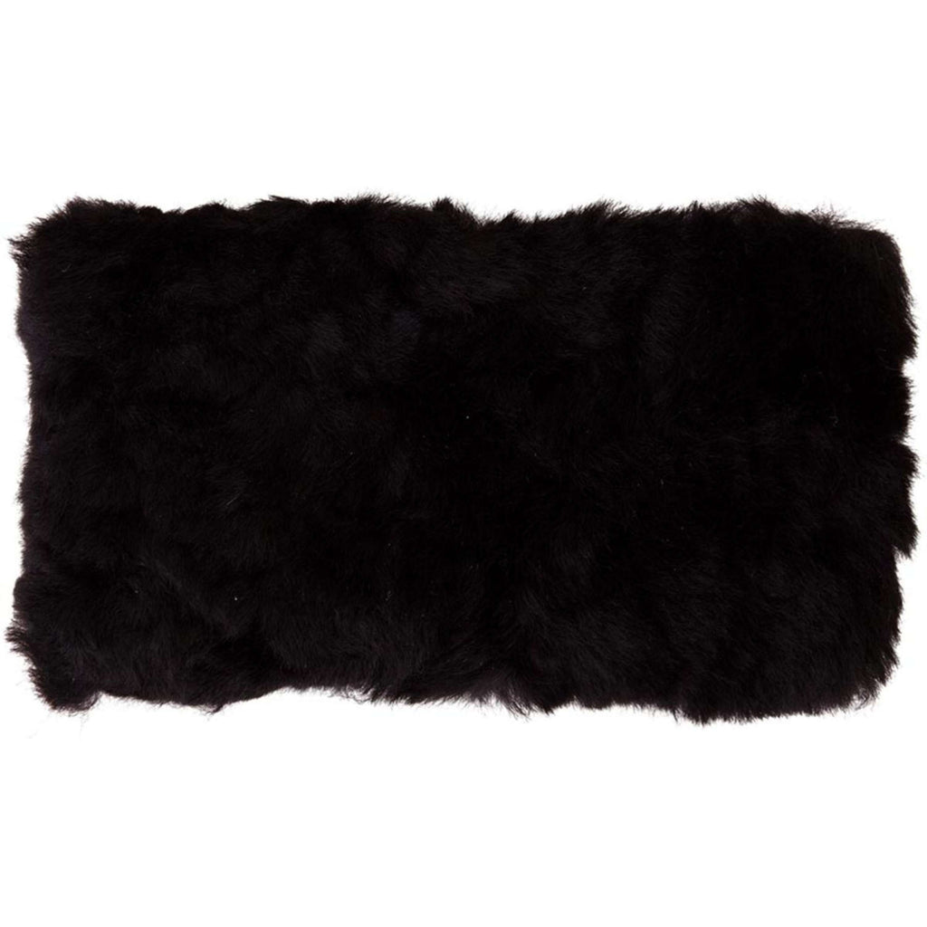BR Ochraniacz Łańcuszka Podbródkowego Owcza Skóra 8cm Czarny/Czarny