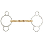 BR Wędzidło Pessoa Soft Contact Curved Podwójnie Łamane 14mm
