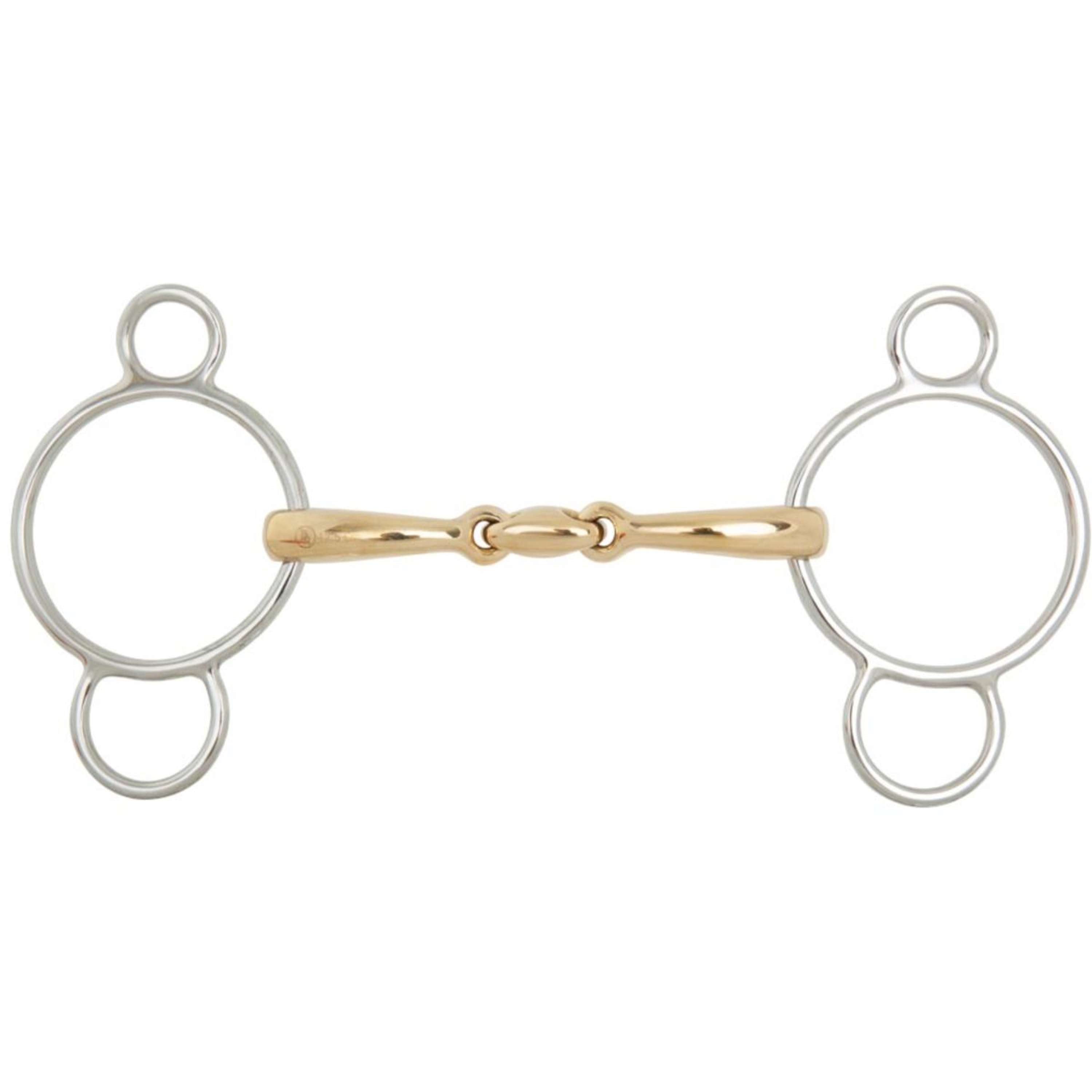 BR Wędzidło Pessoa Soft Contact Curved Podwójnie Łamane 16mm