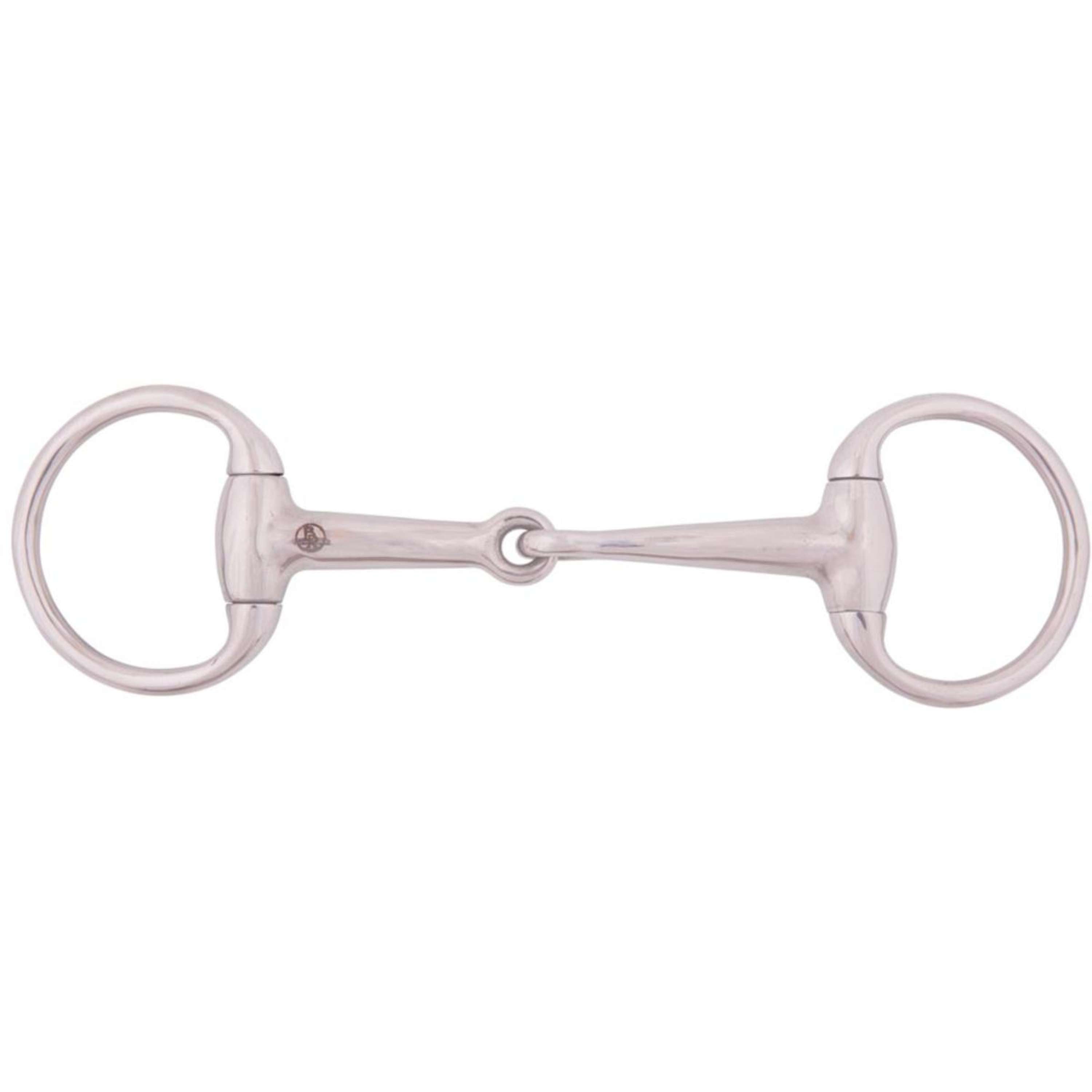Wędzidło BR z pełnymi kółkami dla kucyka, pełne, 13 mm, małe kółka, STALOWE