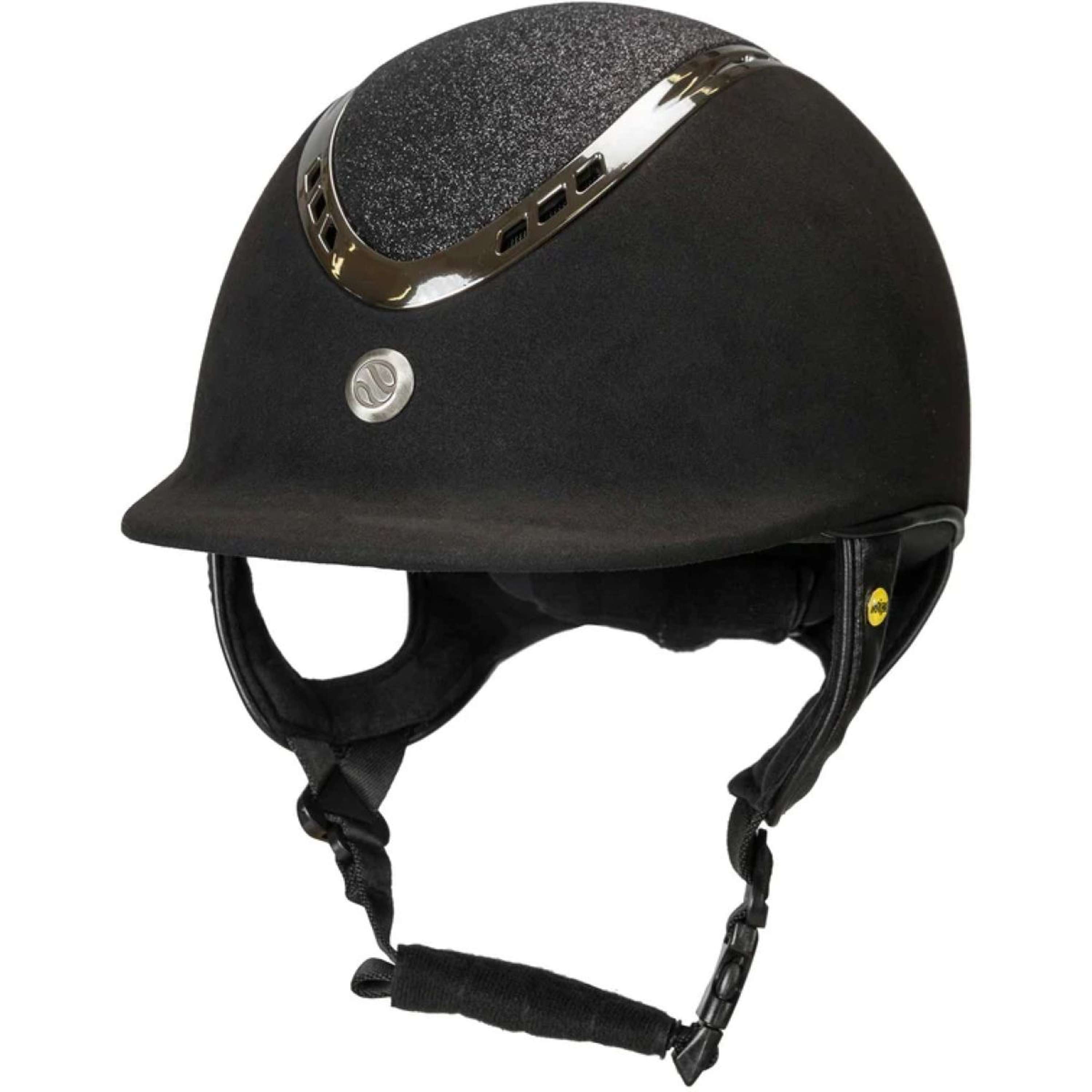 Back on Track Kask Jeździecki EQ3 Pardus Microfiber MIPS Czarny