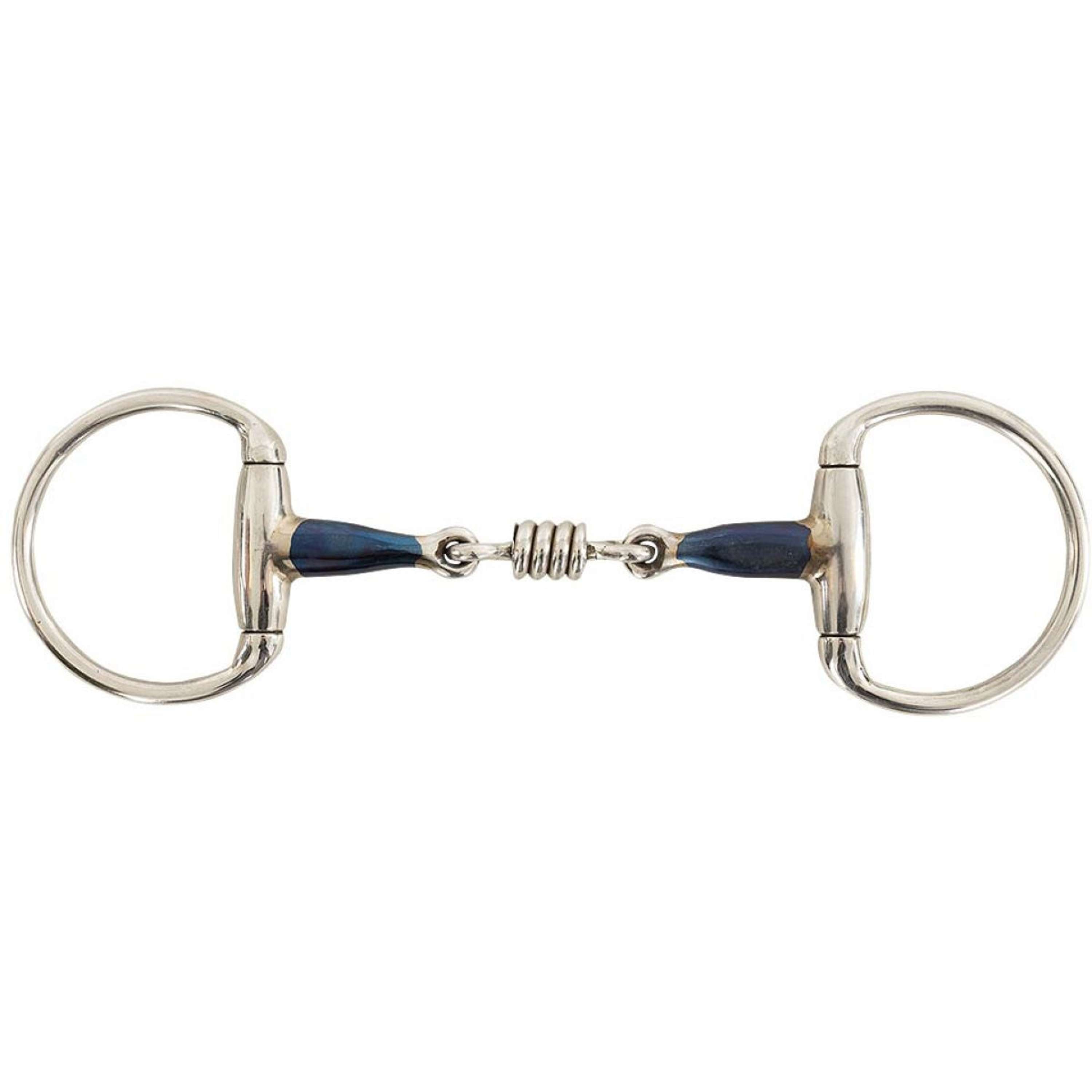 BR Wędzidło z wąsami Sweet Iron, nierdzewny roller, podwójnie łamane, 14 mm