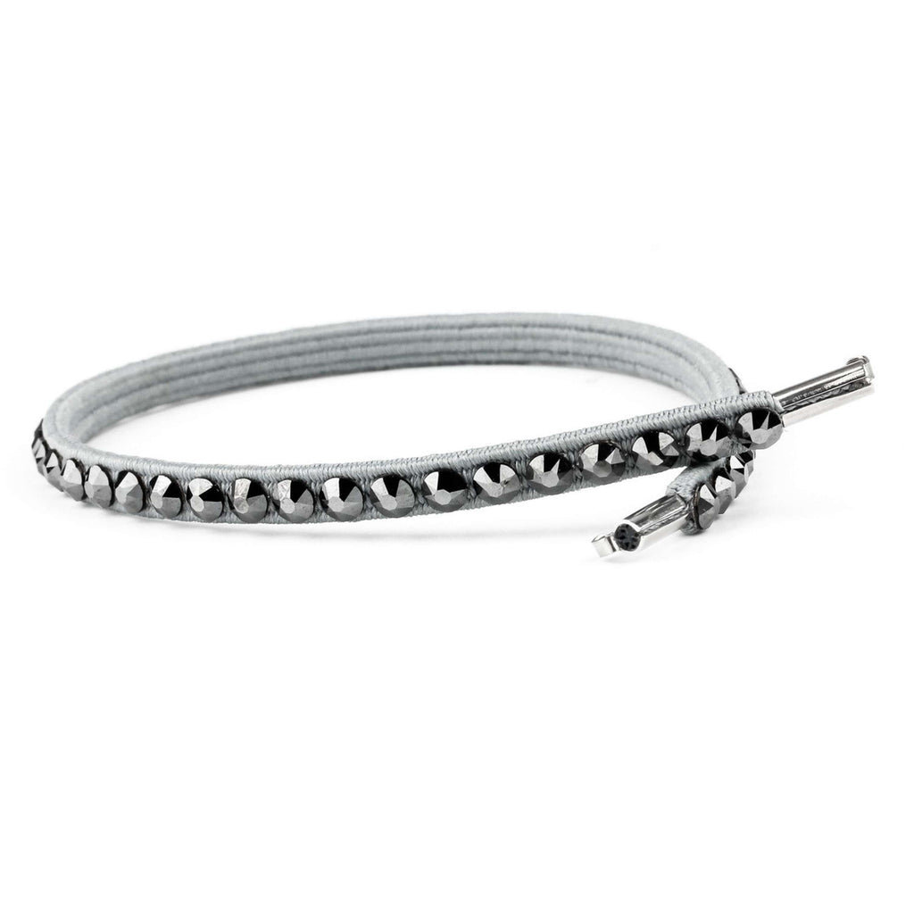 Pasek kryształowy Casco MyStyle Swarovski czarny chromowany