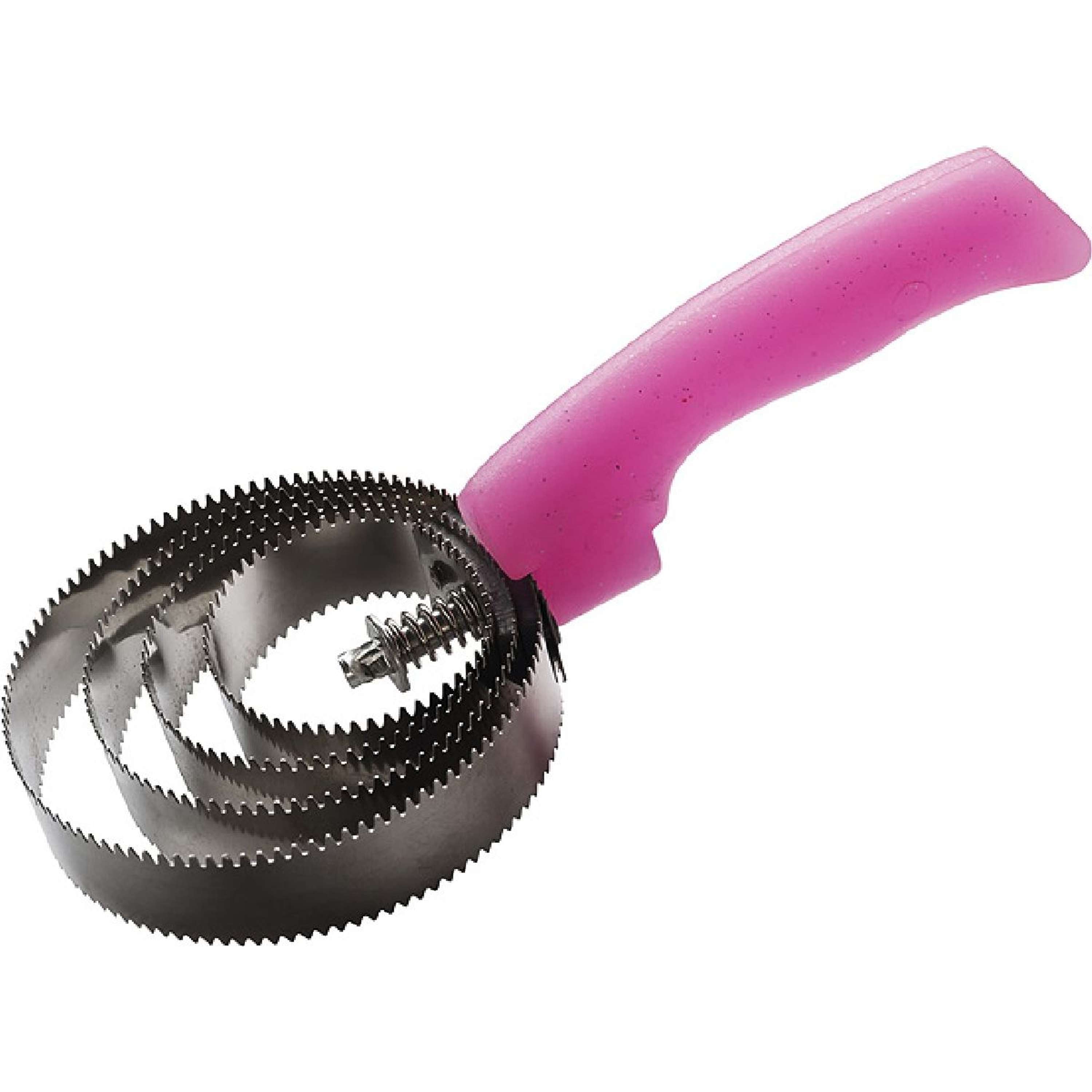 Hippotonic Zgrzebło Fluo Metal Okrągły Różowy