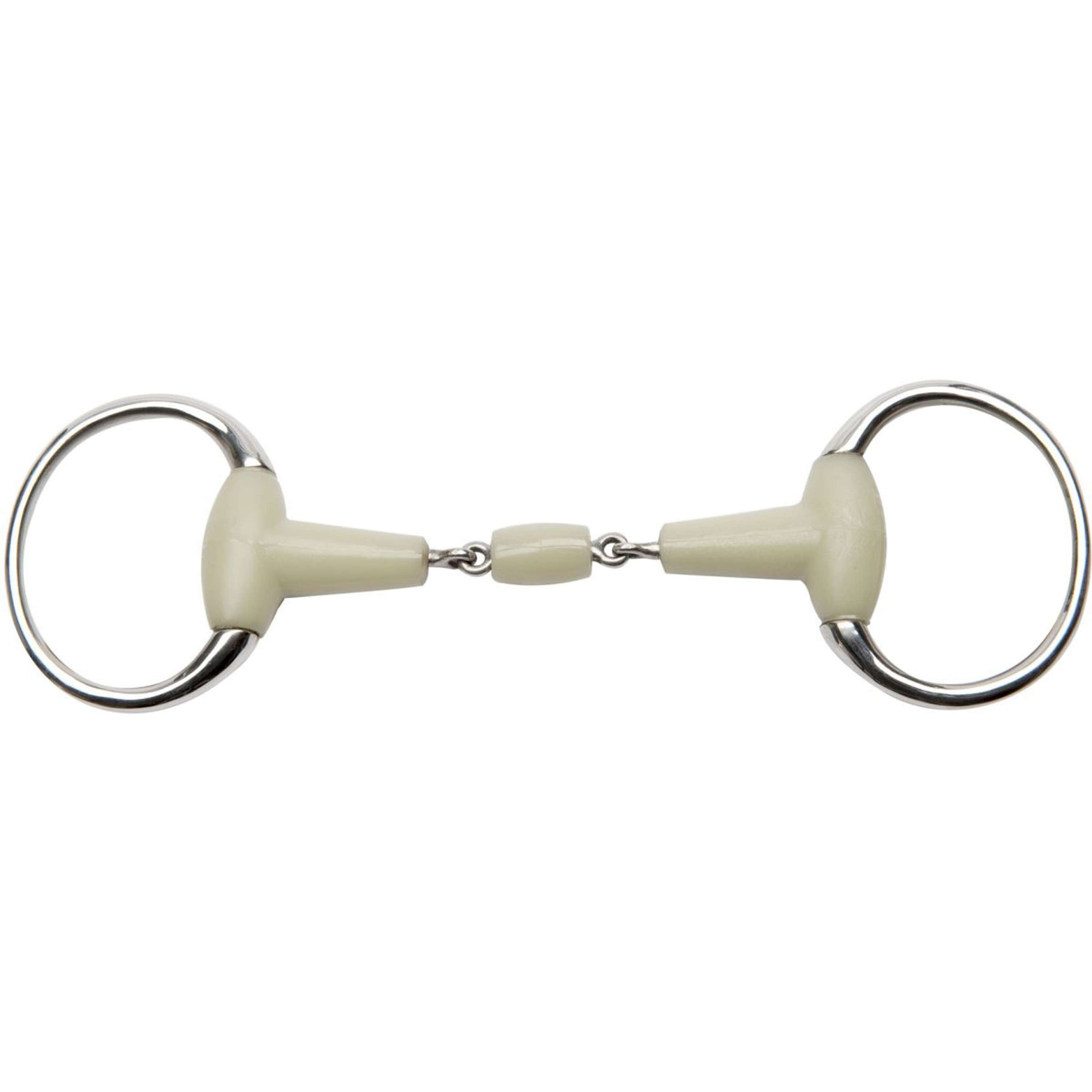 Feeling Wędzidło z kółkami stałymi Flexi Podwójnie łamany Lity 20mm
