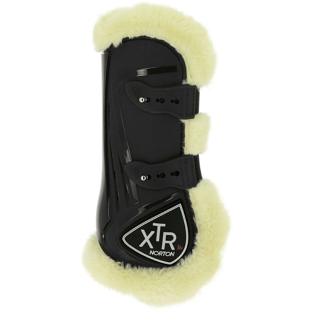 Norton Ochraniacze Na Ścięgna XTR Sheepskin Zawiązany Czarny