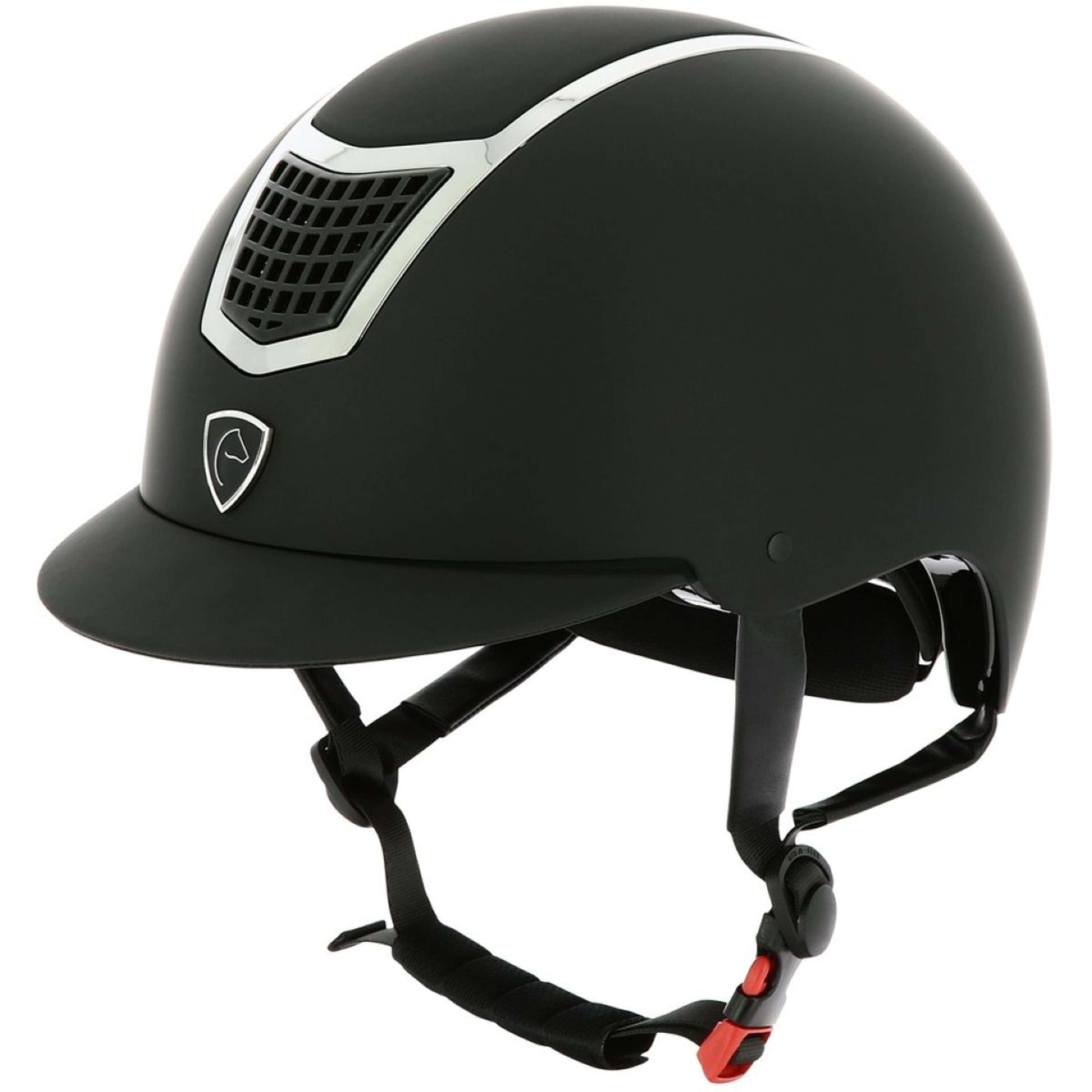 EQUITHÈME Kask Jeździecki Airy Srebrny/Czarny