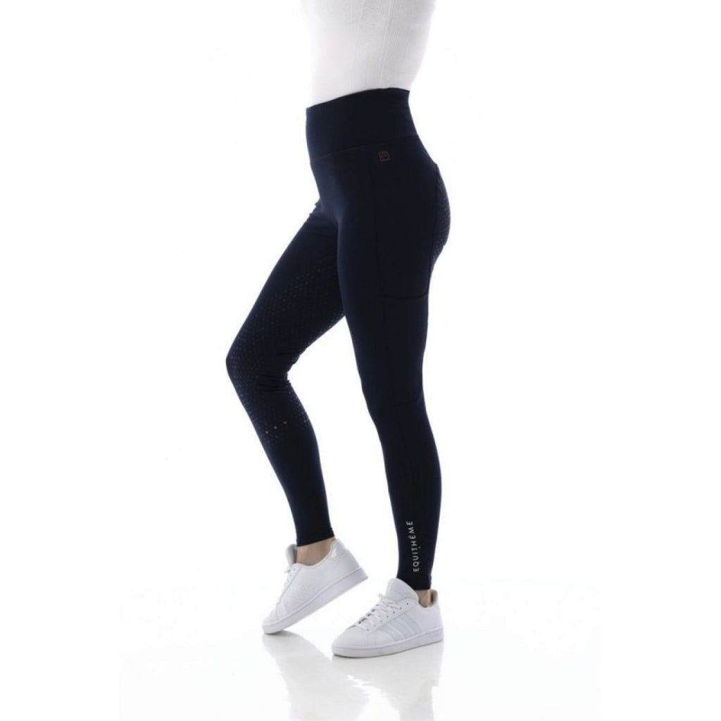 EQUITHÈME Legginsy jeździeckie Lyly Pull-On granatowe