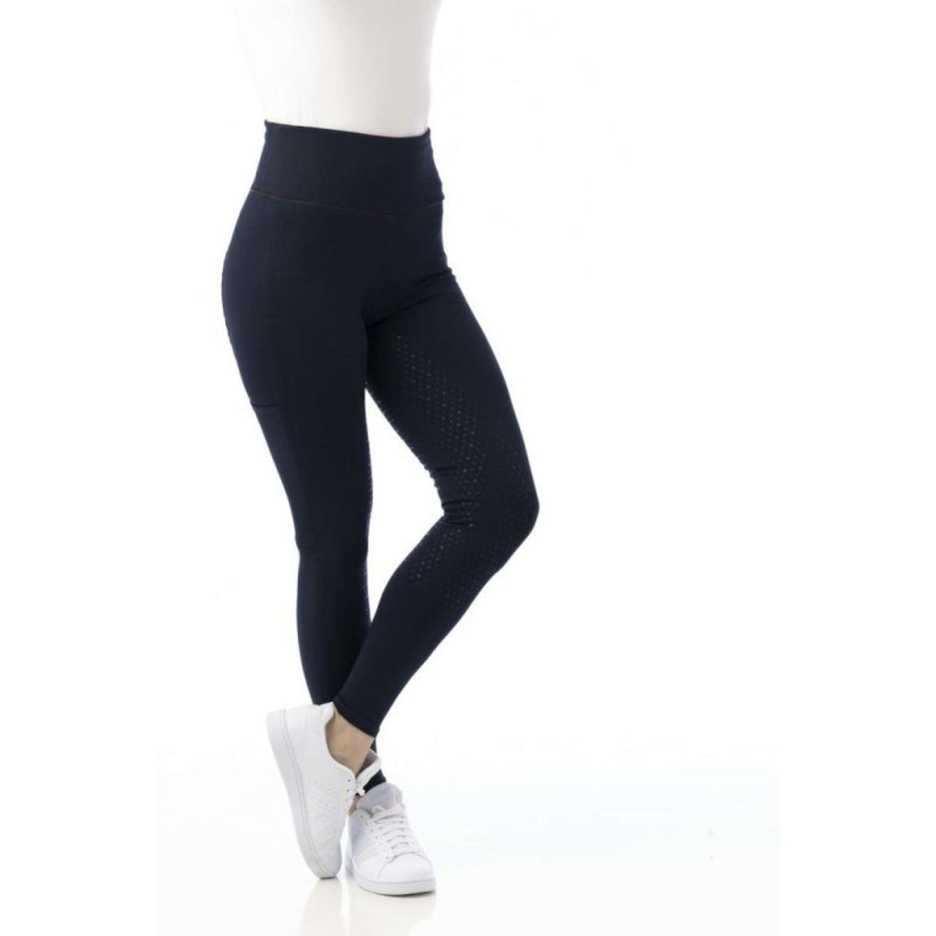 EQUITHÈME Legginsy jeździeckie Lyly Pull-On granatowe